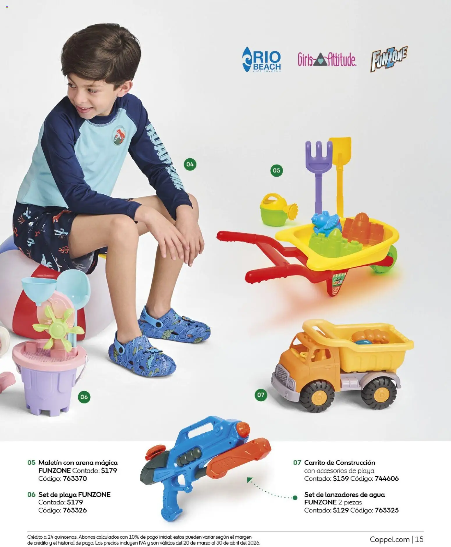 Nuevas ofertas de Coppel válidas en toda la República Mexicana desde el 01.03.2026. ¡Encuentra las mejores ofertas en Coppel catálogo Vacaciones Semana Santa! | Página: 15 | Productos: Agua