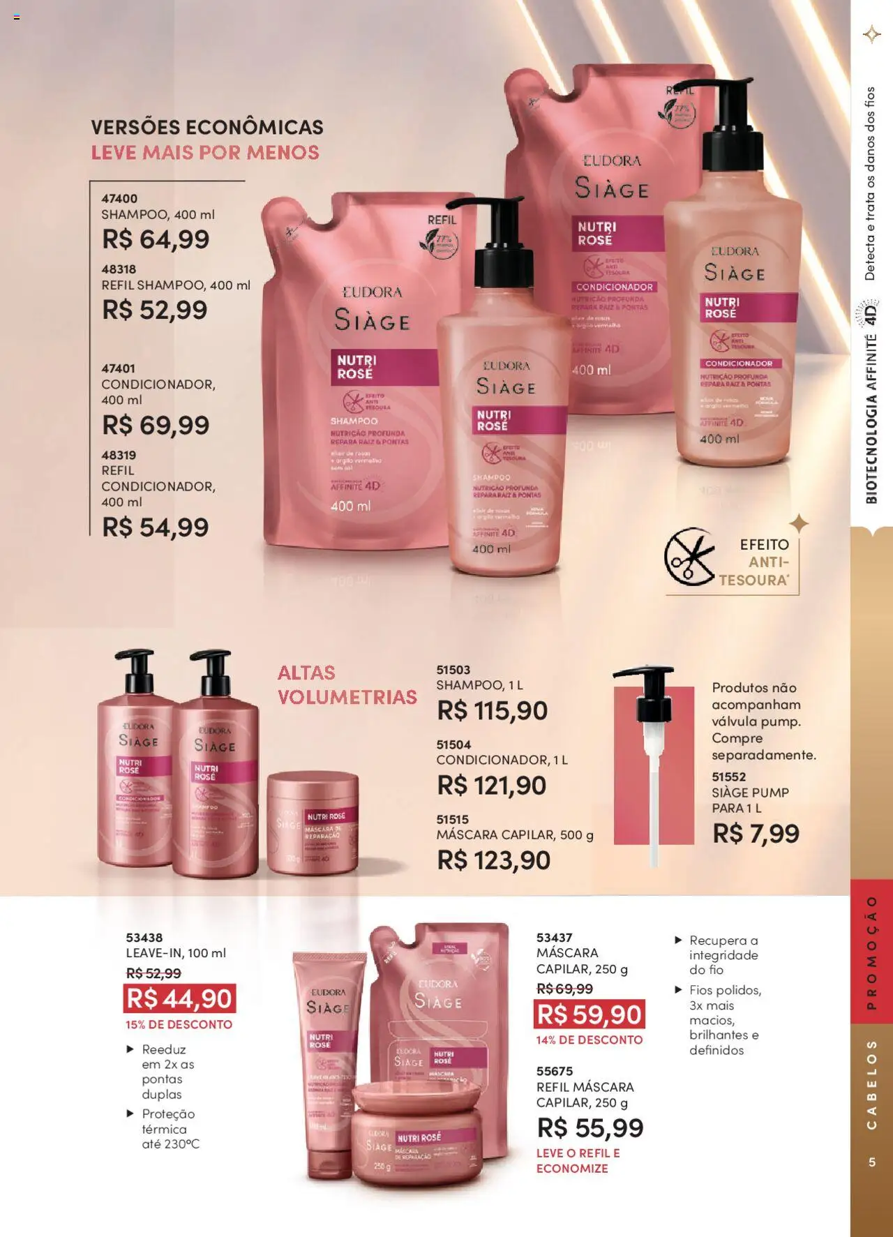 Eudora Folheto - válido de 07.10.2025 | Página: 5 | Produtos: Shampoo, Argila, Condicionador, Tesoura