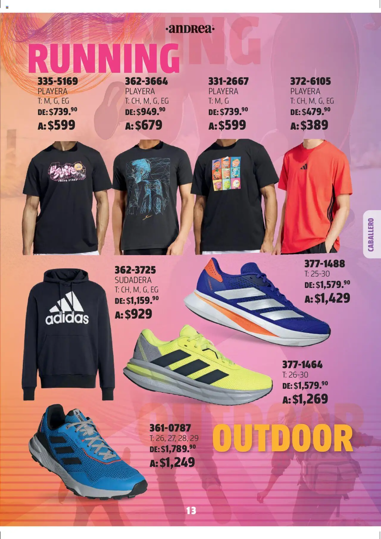Nuevas ofertas de Andrea válidas en toda la República Mexicana desde el 03.08.2025. ¡Encuentra las mejores ofertas en Andrea - Catálogo Adidas Week! | Página: 13 | Productos: Sudadera, Playera