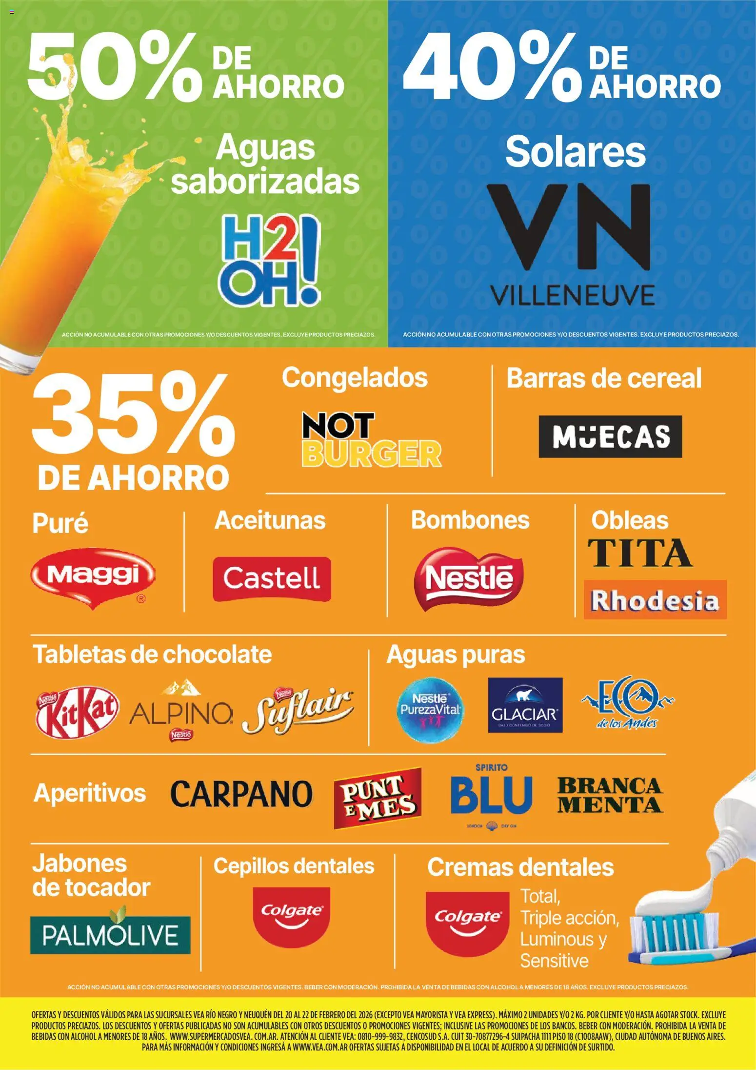 Vea - Ofertas fin de semana Patagonia │ válido desde el 20.02.2026 | Página: 6 | Productos: Bombones, Aceitunas, Chocolate