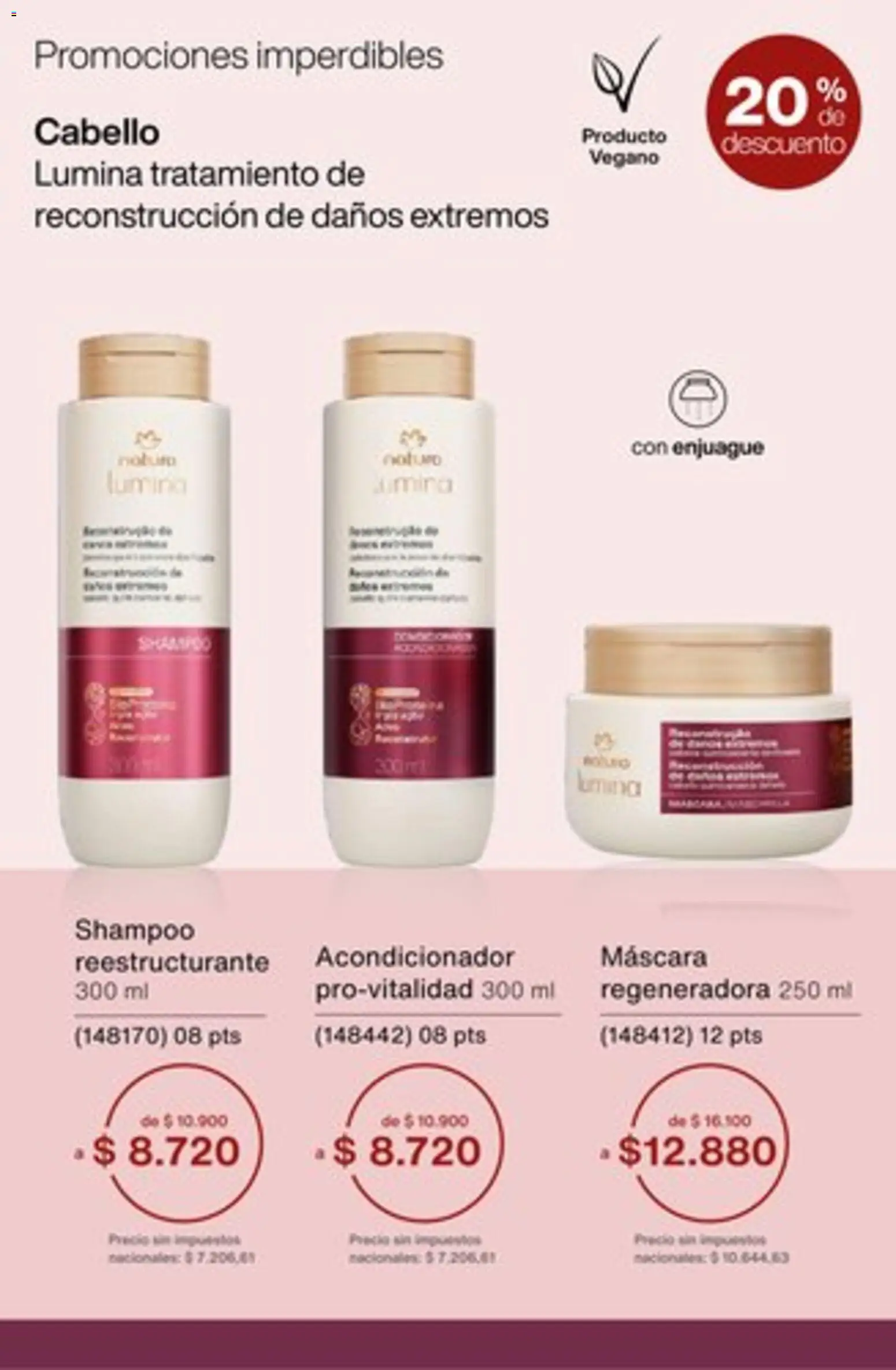 Catálogo Natura Ciclo 1/2026 │ válido desde el 04.12.2025 | Página: 42 | Productos: Máscara, Shampoo, Acondicionador