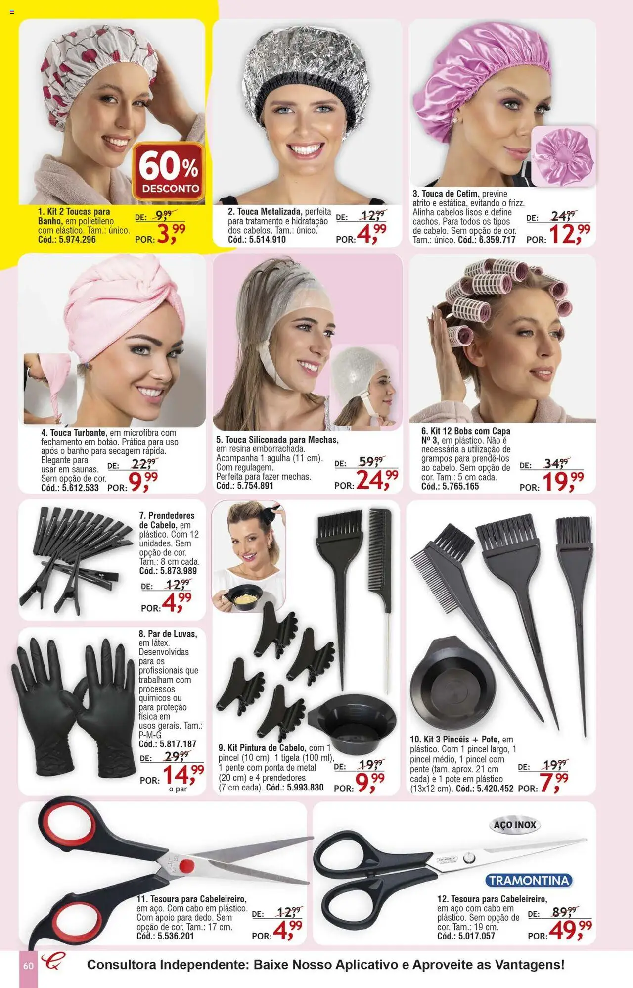 Quatro Estações Folheto - válido de 01.08.2025 | Página: 56 | Produtos: Touca, Tesoura, Cabo, Tigela