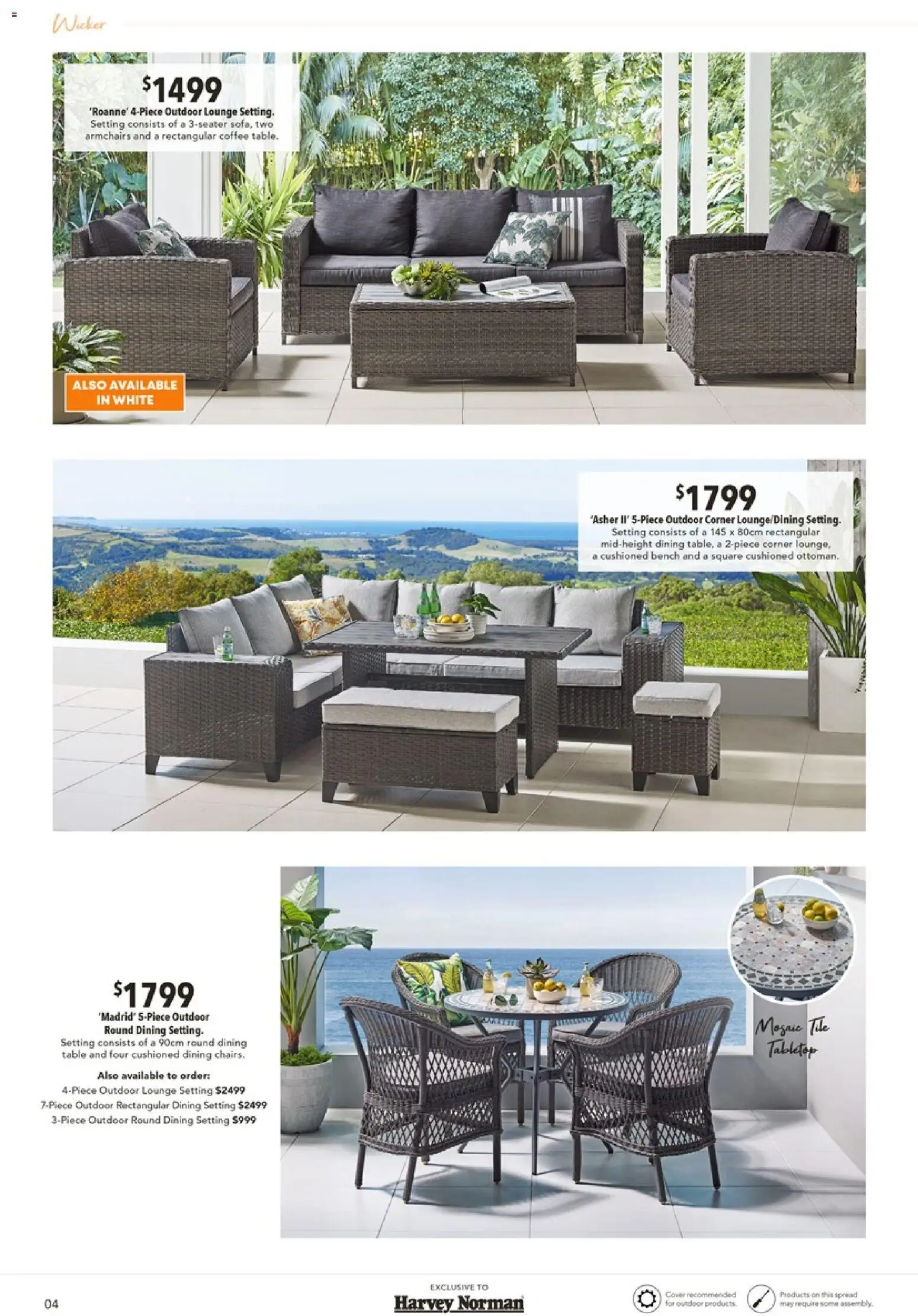 Harvey Norman catalogue - valid from 31.10.2025 | Page: 4 | Products: Table, Coffee, Bench