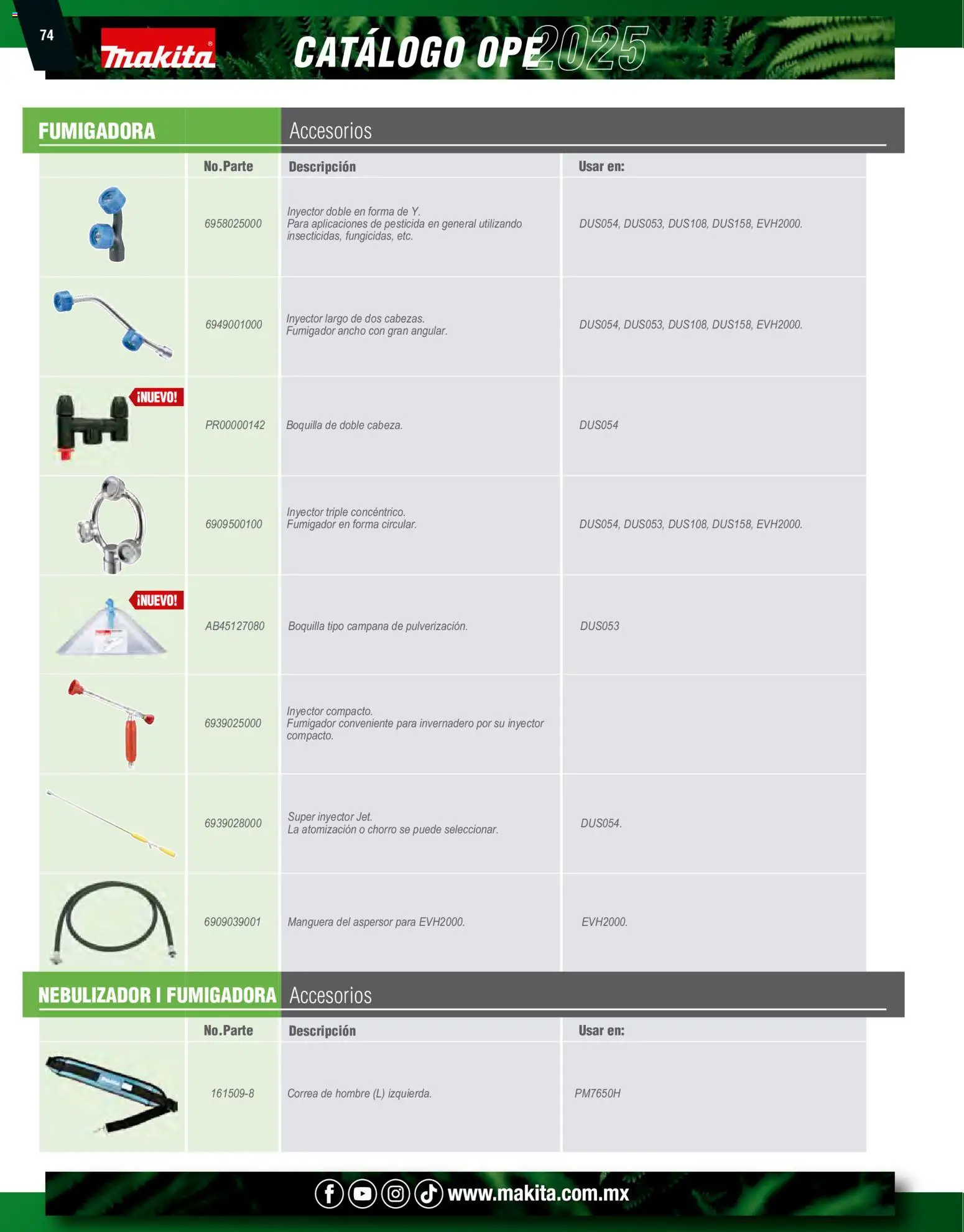 Nuevas ofertas de Makita válidas en toda la República Mexicana desde el 07.10.2024. ¡Encuentra las mejores ofertas en Makita catálogo Ope! | Página: 74 | Productos: Lima, Mango, Estuche, Cadena