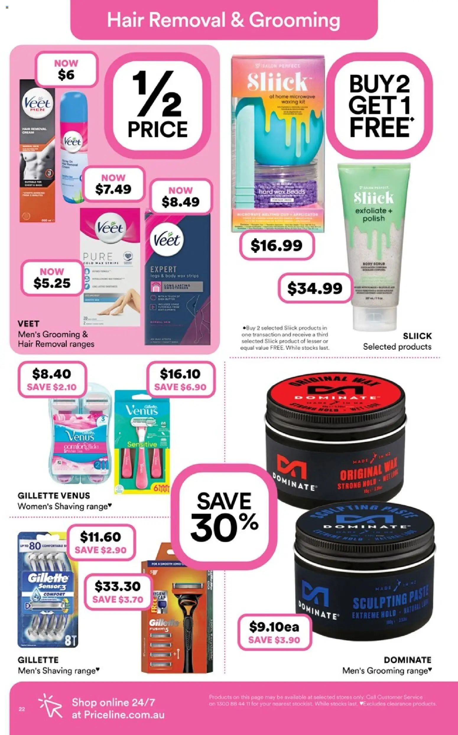 Priceline Pharmacy catalogue - valid from 25.03.2026 | Page: 22 | Products: Polish, Hair removal, Microwave, Sculpting