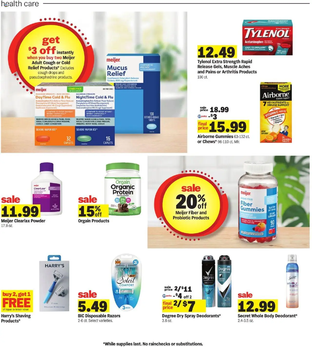 Meijer Weekly Ad - MI - valid from 08.10.2025 | Page: 23 | Products: Zinc, Protein Powder, Powder, Sugar