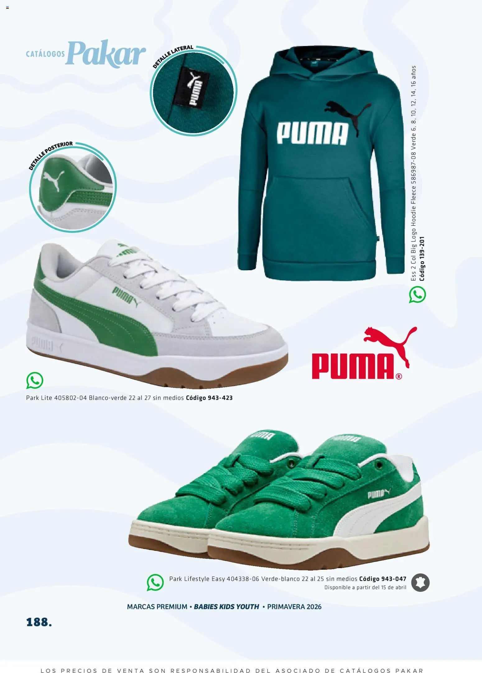 Nuevas ofertas de SC Pakar válidas en toda la República Mexicana desde el 27.02.2026. ¡Encuentra las mejores ofertas en SC Pakar catálogo Premium Kids! | Página: 188 | Productos: Col