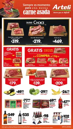 Vista previa de Arteli folleto Carnes & Cortes, nuevo folleto de la tienda, válido en México a partir del 17.10.2025