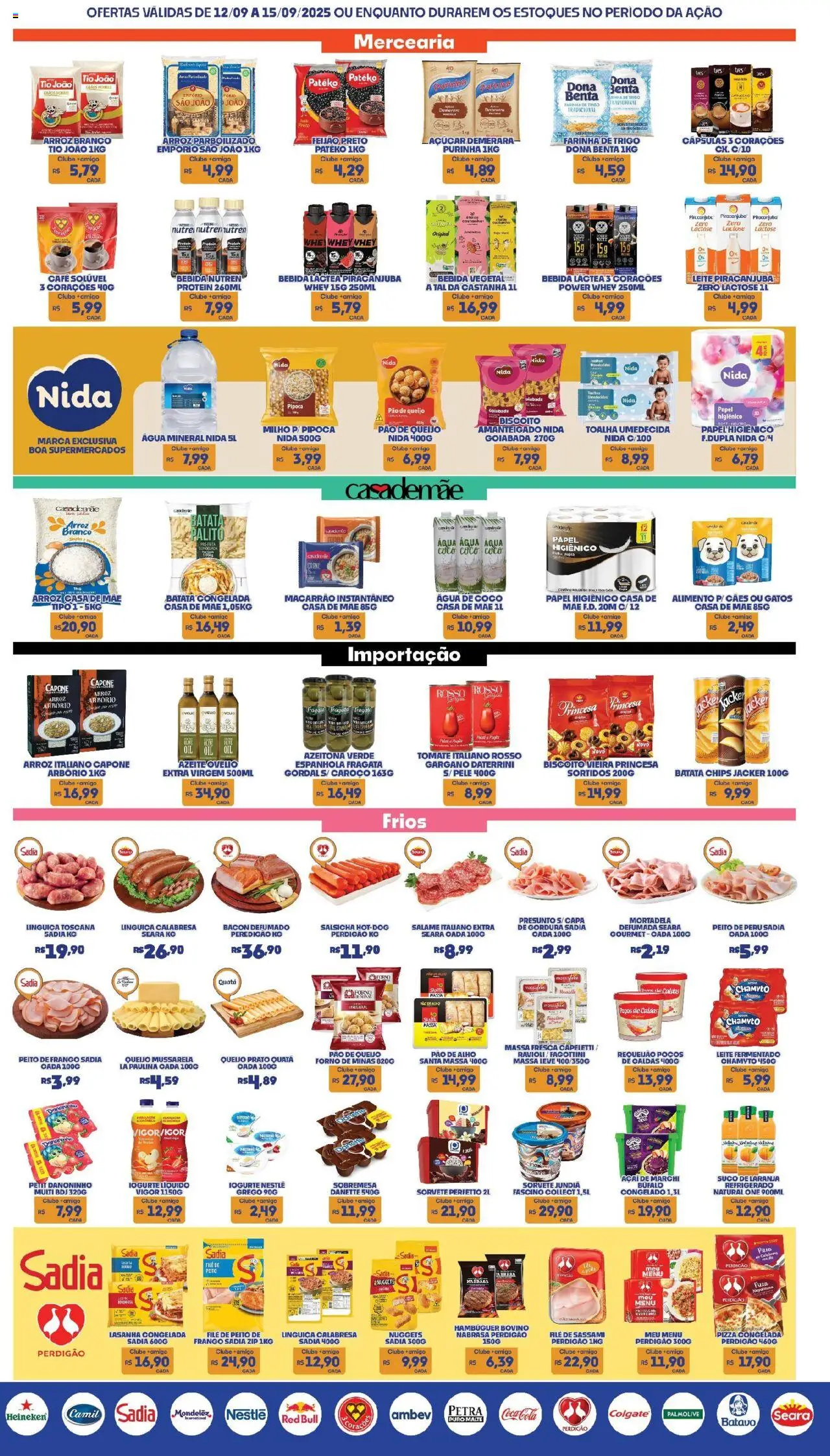 Boa Supermercados Folheto - válido de 12.09.2025 | Página: 5 | Produtos: Alho, Farinha de trigo, Salsicha, Iogurte
