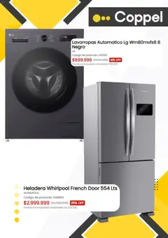 Vista previa Coppel catálogo válido desde el 11.12.2025 | Página: 3 | Productos: Lavarropas, Heladera