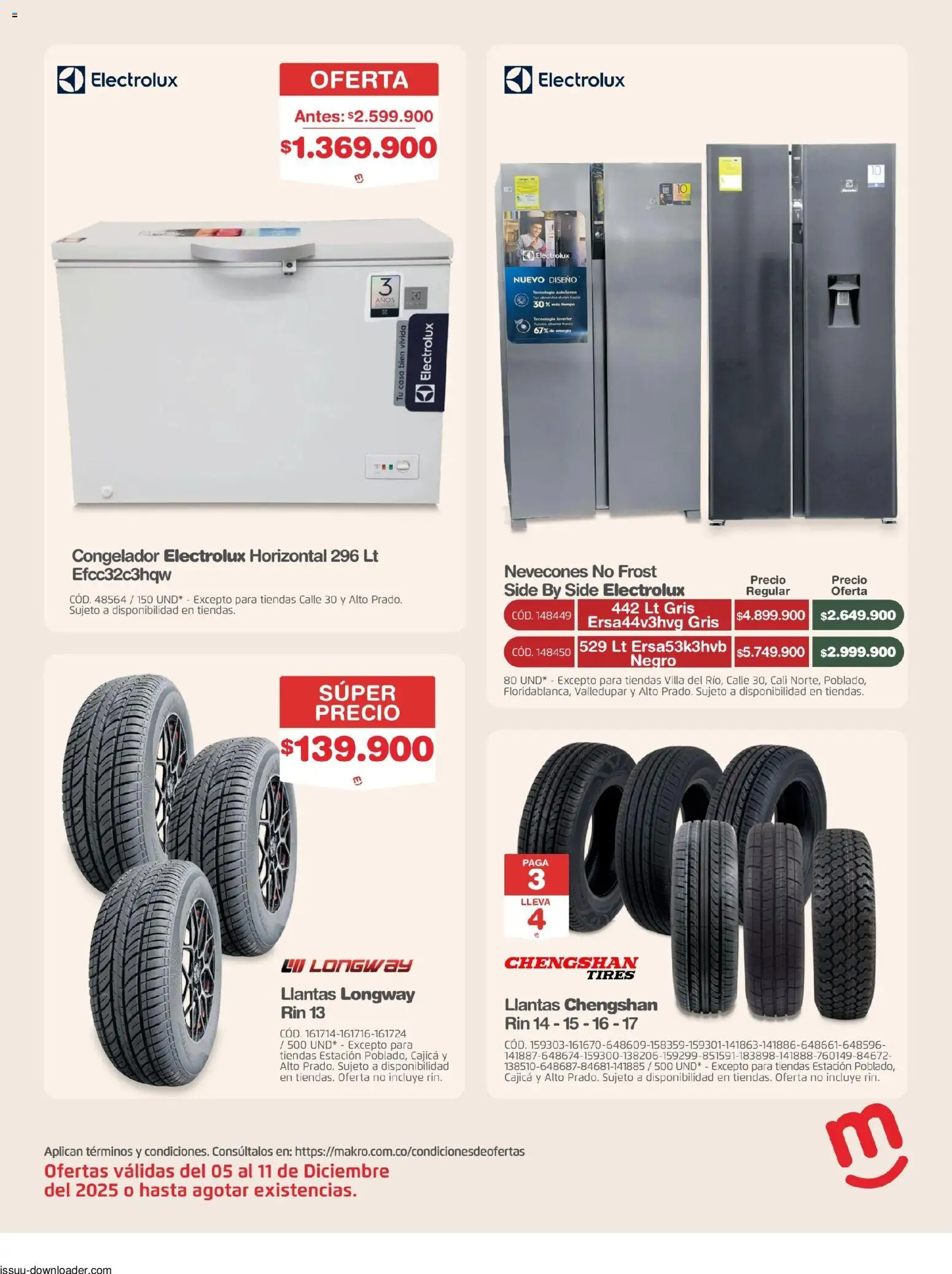 Makro revista - valida desde el 05.12.2025 | Página: 33 | Productos: Congelador