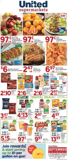 Preview of United Supermarkets weekly ads valid from 16.09.2025