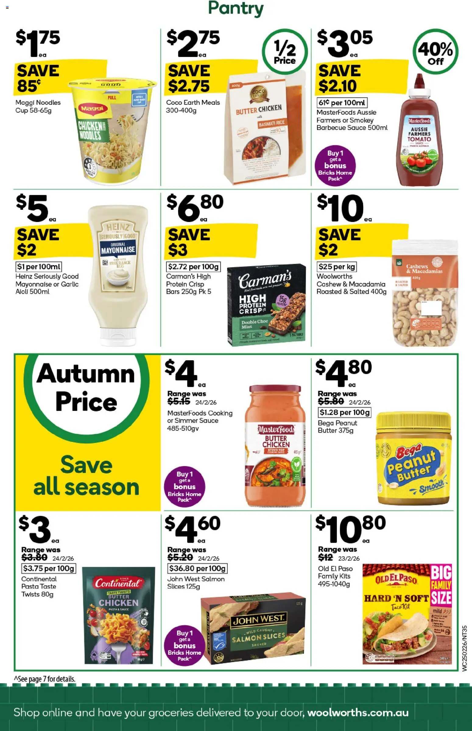 Woolworths catalogue - valid from 25.02.2026 | Page: 33 | Products: Kits, Rice, Salmon, Sauce