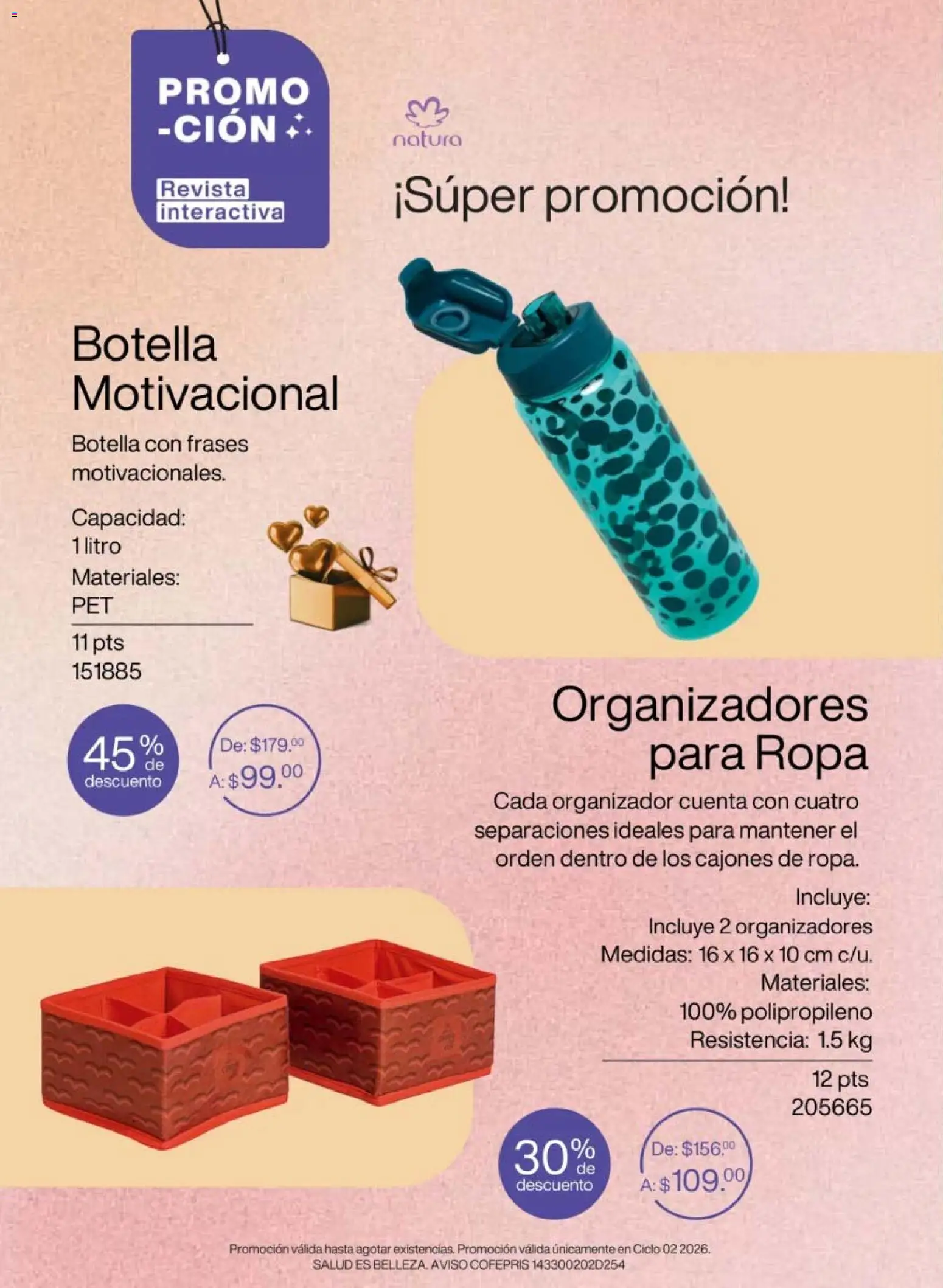 Nuevas ofertas de Natura válidas en toda la República Mexicana desde el 10.01.2026. ¡Encuentra las mejores ofertas en Natura campaña 2 2026! | Página: 8