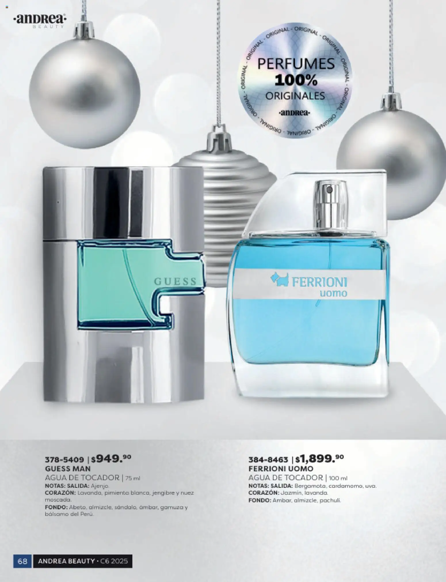 Nuevas ofertas de Andrea válidas en toda la República Mexicana desde el 31.10.2025. ¡Encuentra las mejores ofertas en Andrea catálogo Beauty! | Página: 68 | Productos: Pimienta, Nuez, Gamuza, Bálsamo