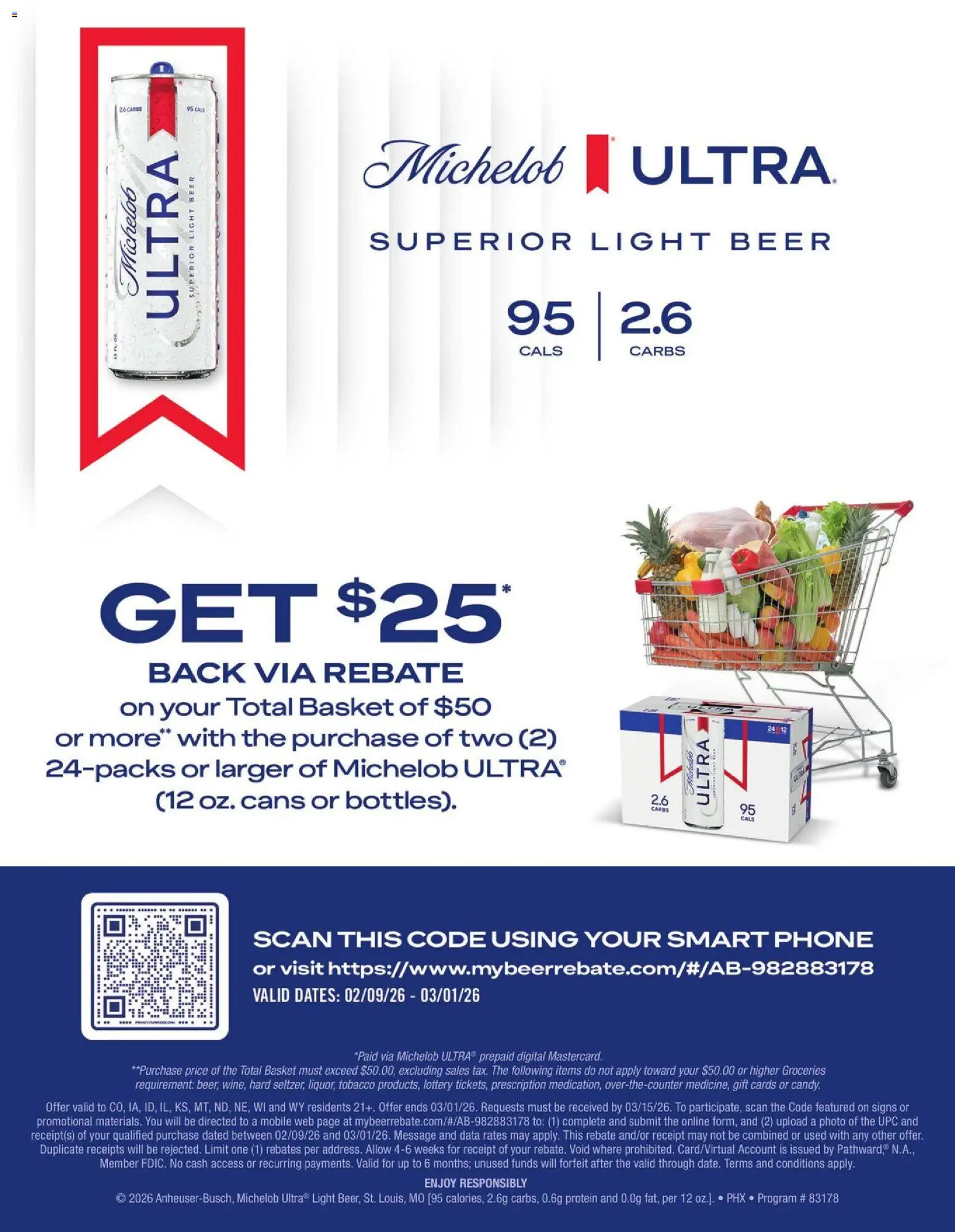 HyVee Weekly Ad - valid from 23.02.2026 | Page: 40 | Products: Basket, Beer, Phone