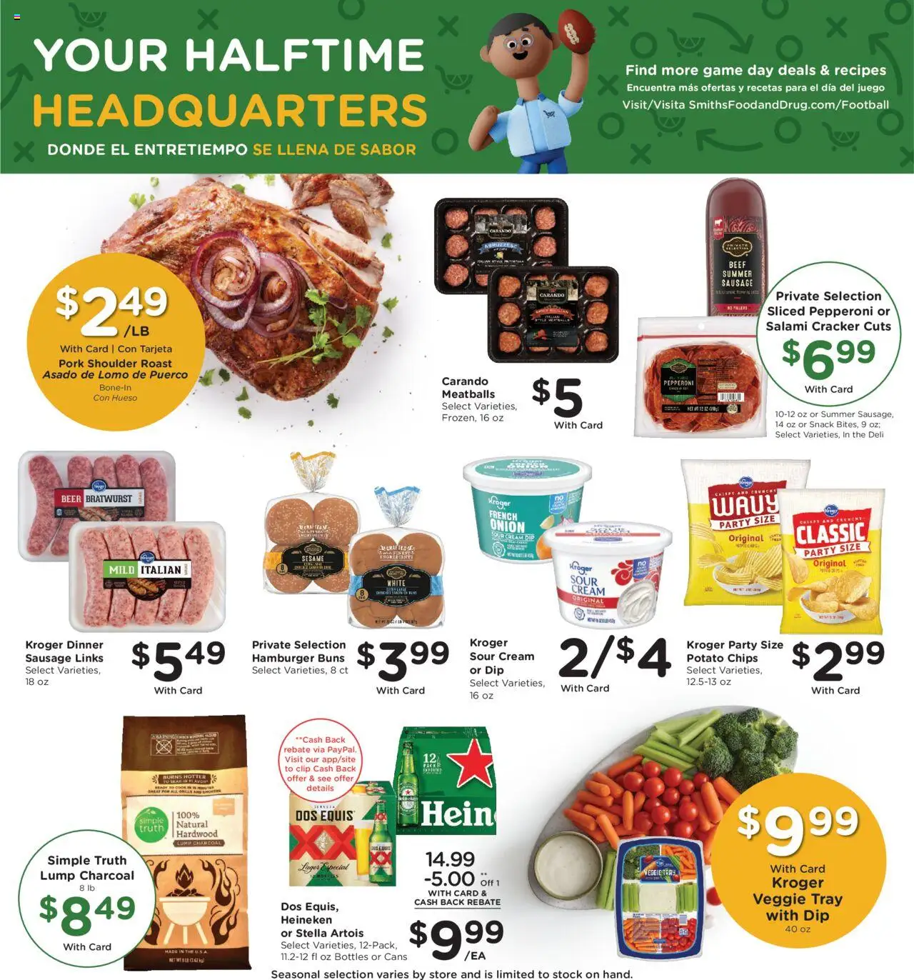 Smith's Weekly Ad - valid from 08.10.2025 | Page: 13 | Products: Salami, Sour cream, Beef, Game