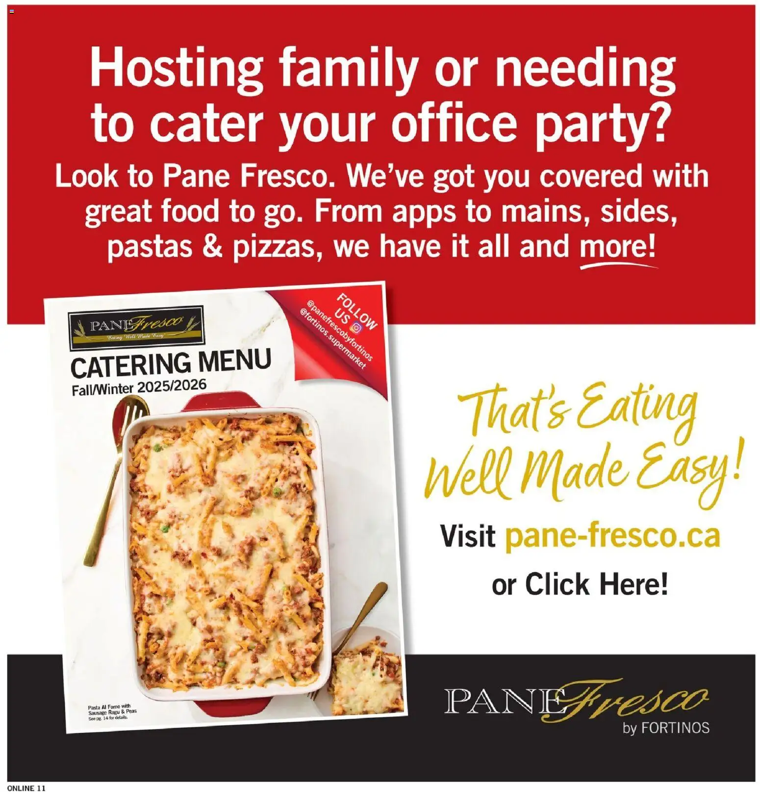 Fortinos flyer valid from 04.12.2025 | Page: 11 | Products: Pasta