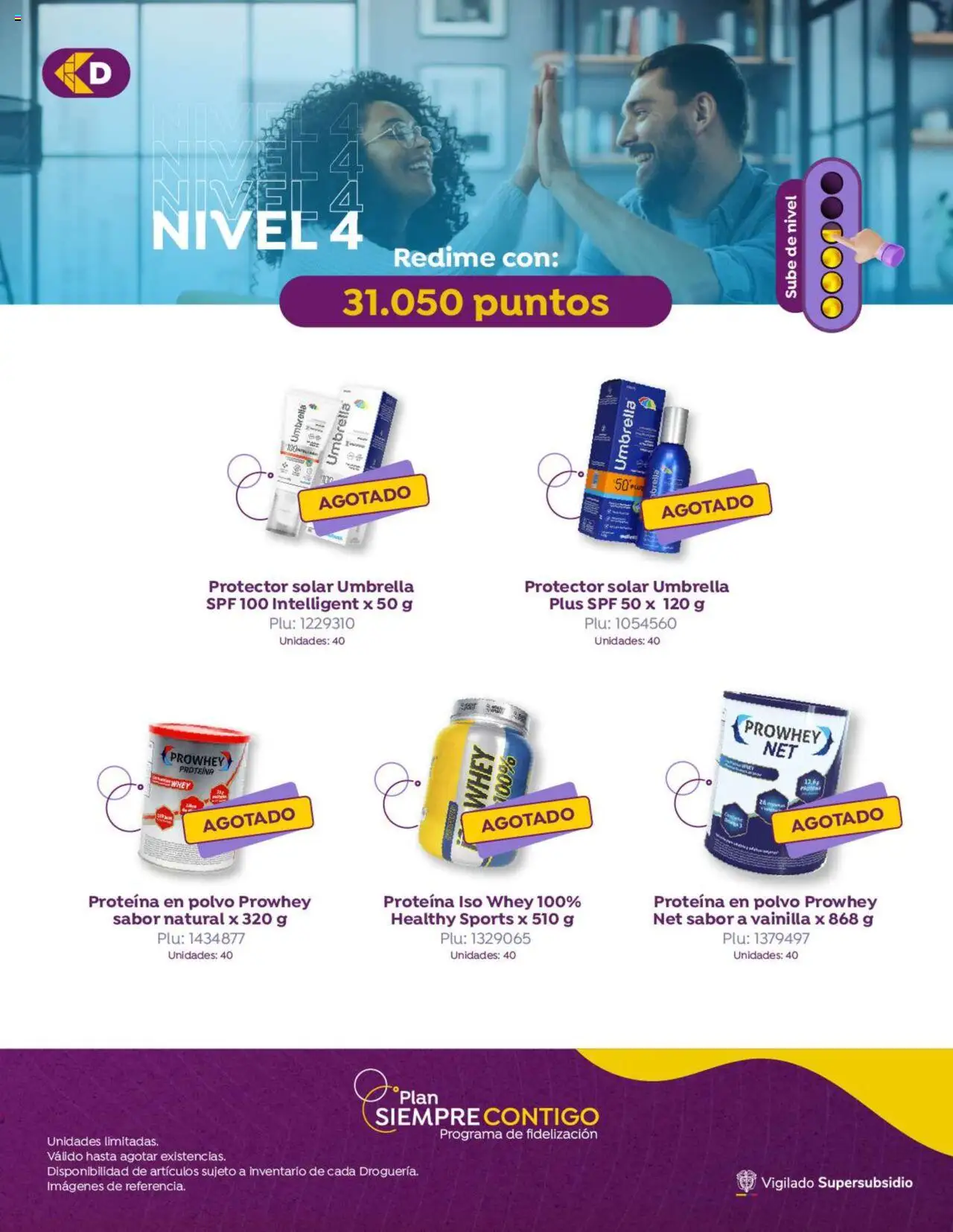 Colsubsidio revista - valida desde el 01.08.2025 | Página: 14 | Productos: Polvo, Protector solar