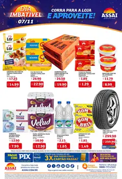 Encarte Assaí Atacadista - AL - Pré-Visualização do folheto da loja Assaí Atacadista, válido de 07.11.2025 | Página: 2 | Produtos: Pneu, Bandeja, Papel higiênico, Água sanitária