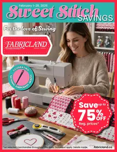 Preview of Fabricland weekly flyer / circulaire from shop Fabricland valid from 01.02.2026