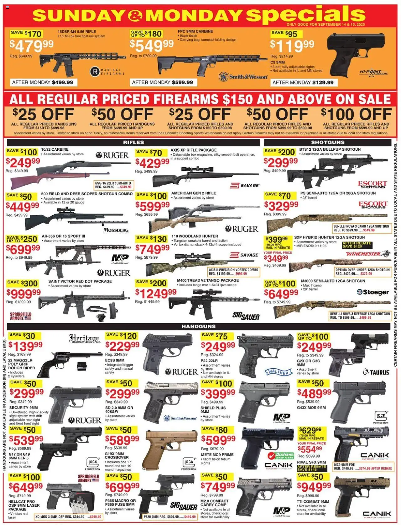 Dunham's Sports Weekly Ad - valid from 13.09.2025 | Page: 7 | Products: Box, Shotgun, Rifle