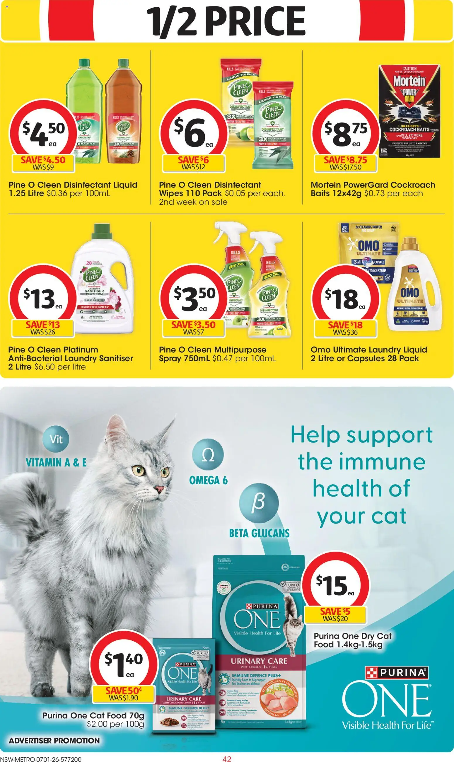 Coles catalogue - valid from 07.01.2026 | Page: 42 | Products: Chicken, Laundry, Multipurpose, Vitamin