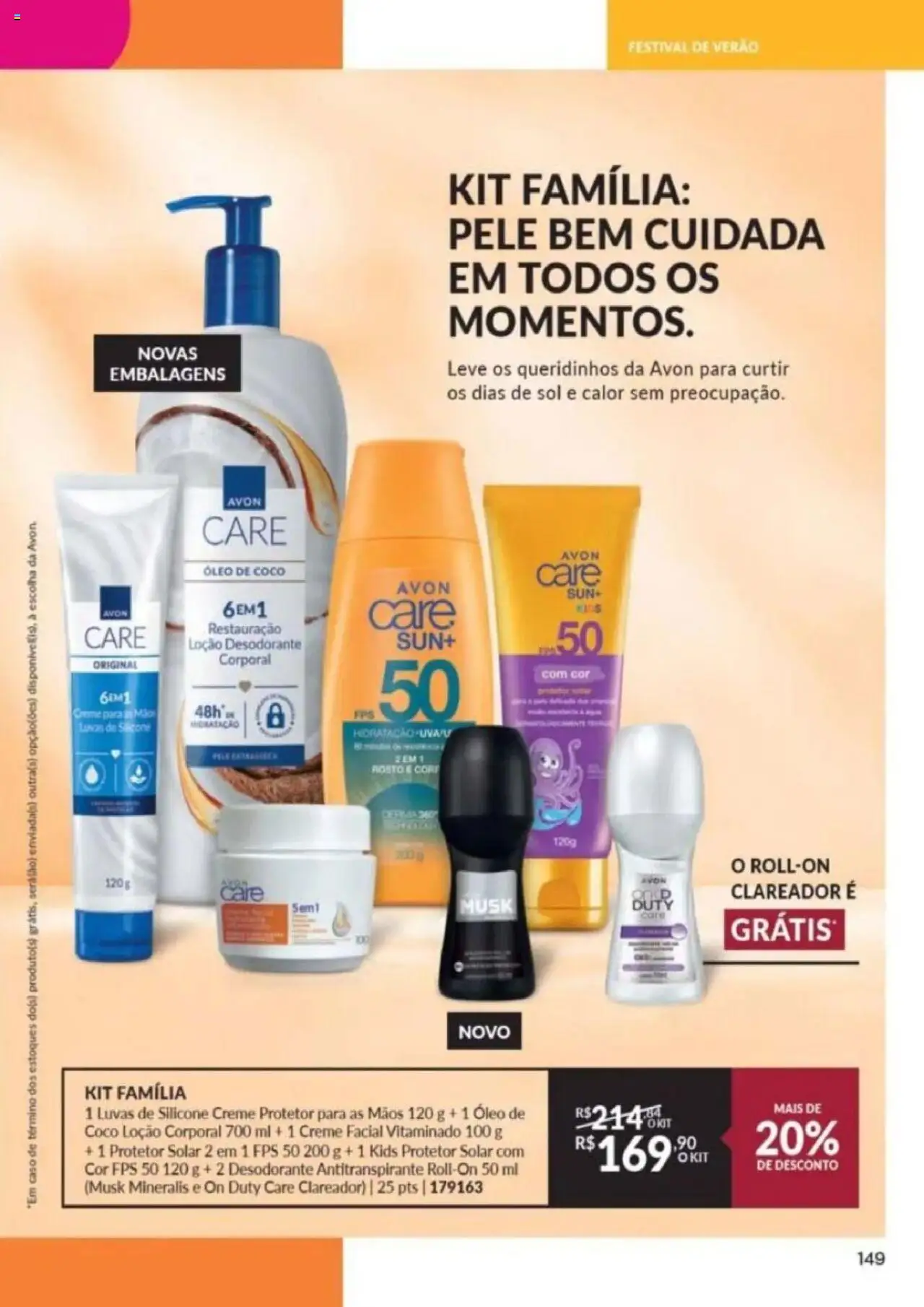 Avon Folheto - válido de 26.09.2025 | Página: 149 | Produtos: Desodorante, Óleo, Creme, Luvas