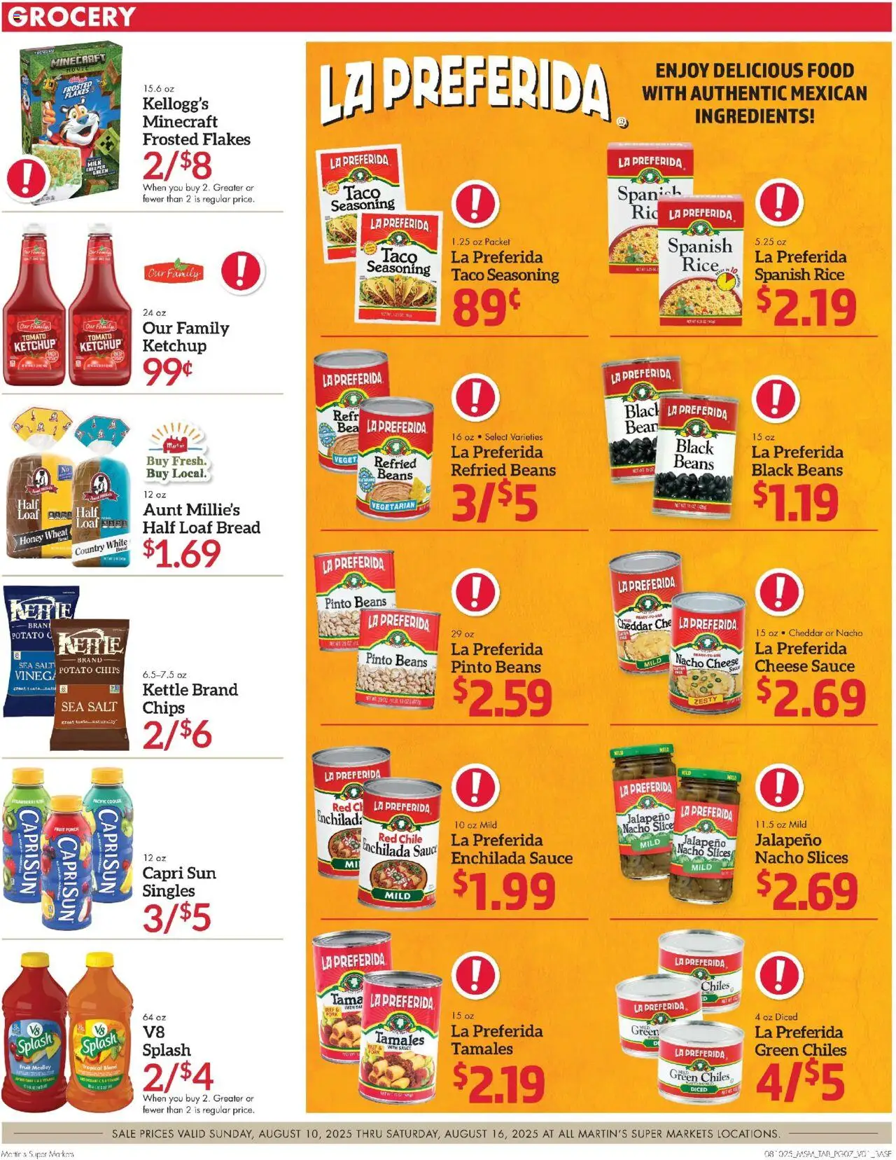 Martin’s - Next Ad - IN - valid from 10.08.2025 | Page: 7 | Products: Milk, Rice, Beef, Chips