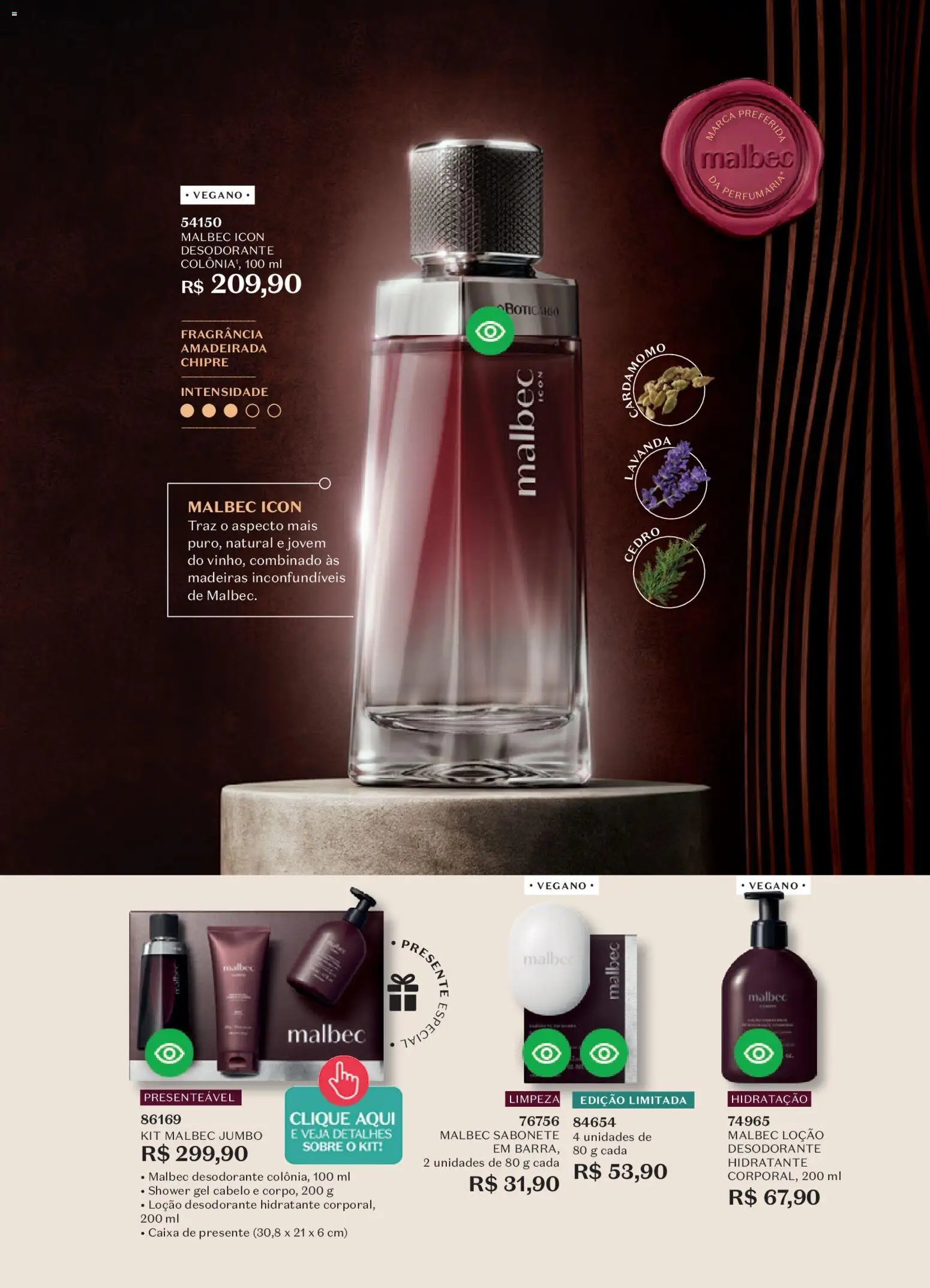 O Boticário Folheto - válido de 26.12.2025 | Página: 64 | Produtos: Fragrância, Madeiras, Caixa, Sabonete