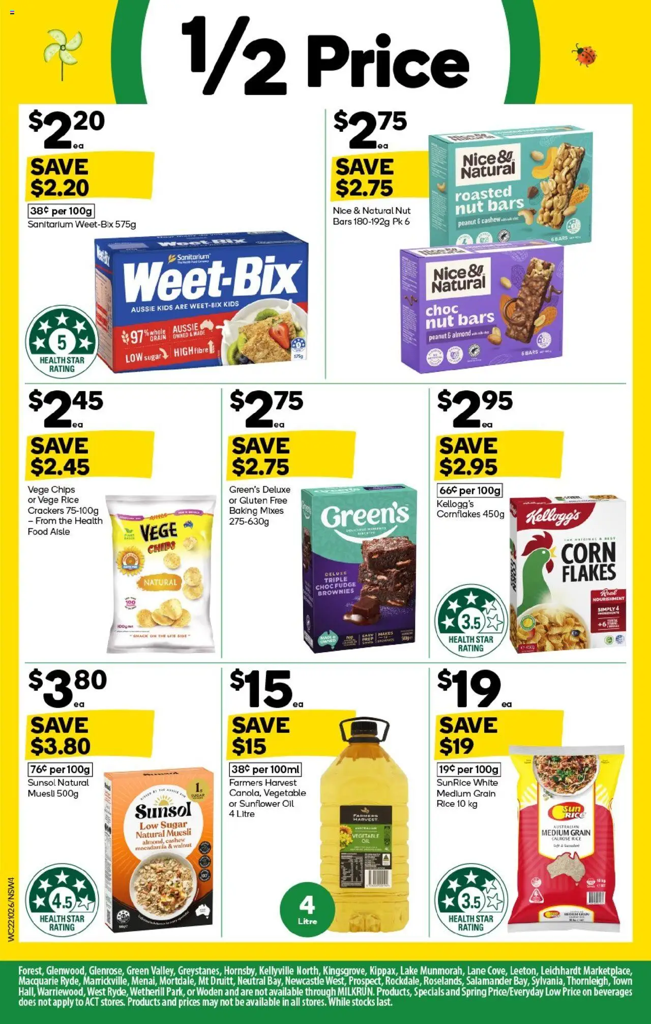 Woolworths catalogue - valid from 22.10.2025 | Page: 4 | Products: Crackers, Rice, Chips, Sugar
