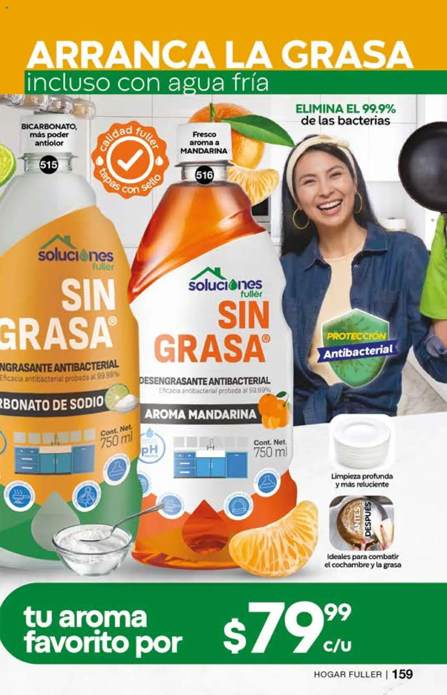 Nuevas ofertas de Fuller válidas en toda la República Mexicana desde el 15.04.2026. ¡Encuentra las mejores ofertas en Fuller campaña 1 2026! | Página: 161 | Productos: Agua, Desengrasante