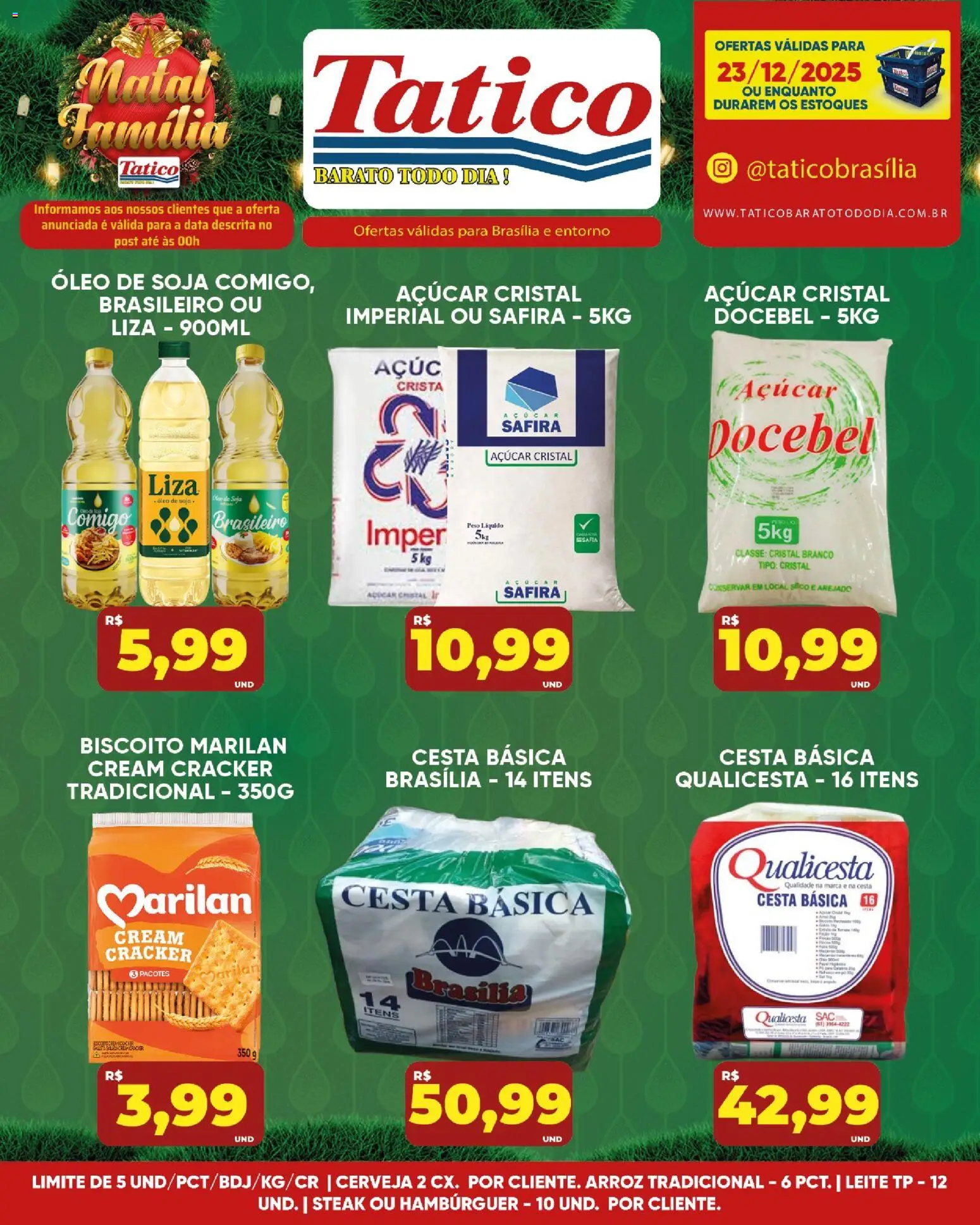 Tatico Folheto - válido de 23.12.2025 | Página: 14 | Produtos: Biscoito, Óleo, Cream cracker, Soja