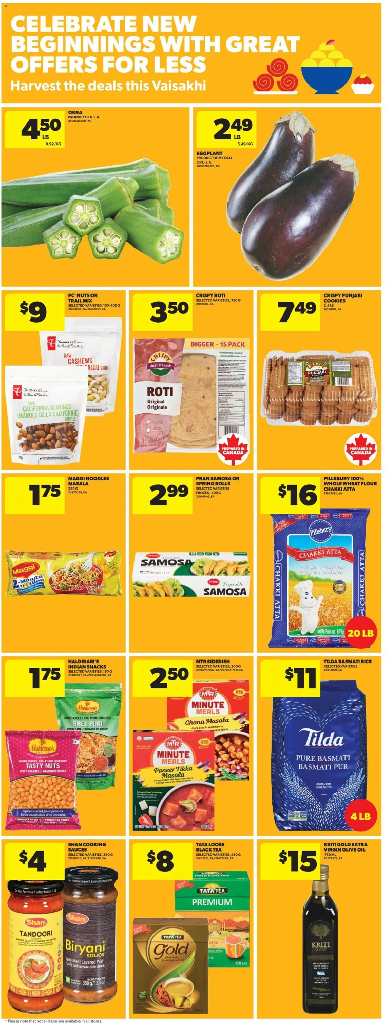 Real Canadian Superstore flyer valid from 09.04.2026 | Page: 16 | Products: Noodles, Nuts, Cheese, Oil