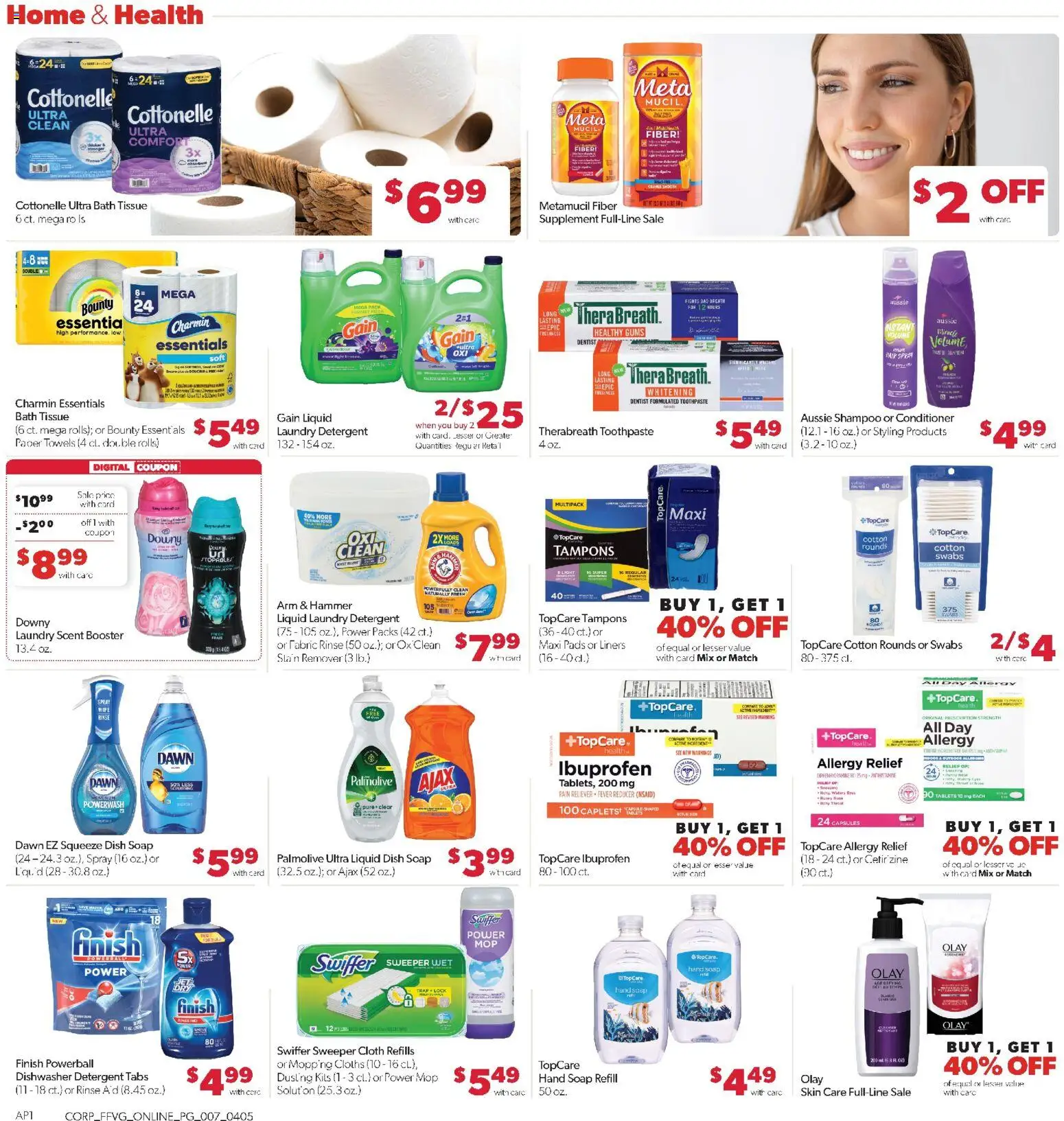 Family Fare Weekly Ad - valid from 05.04.2026 | Page: 11 | Products: Conditioner, Hair spray, Soap, Tampons