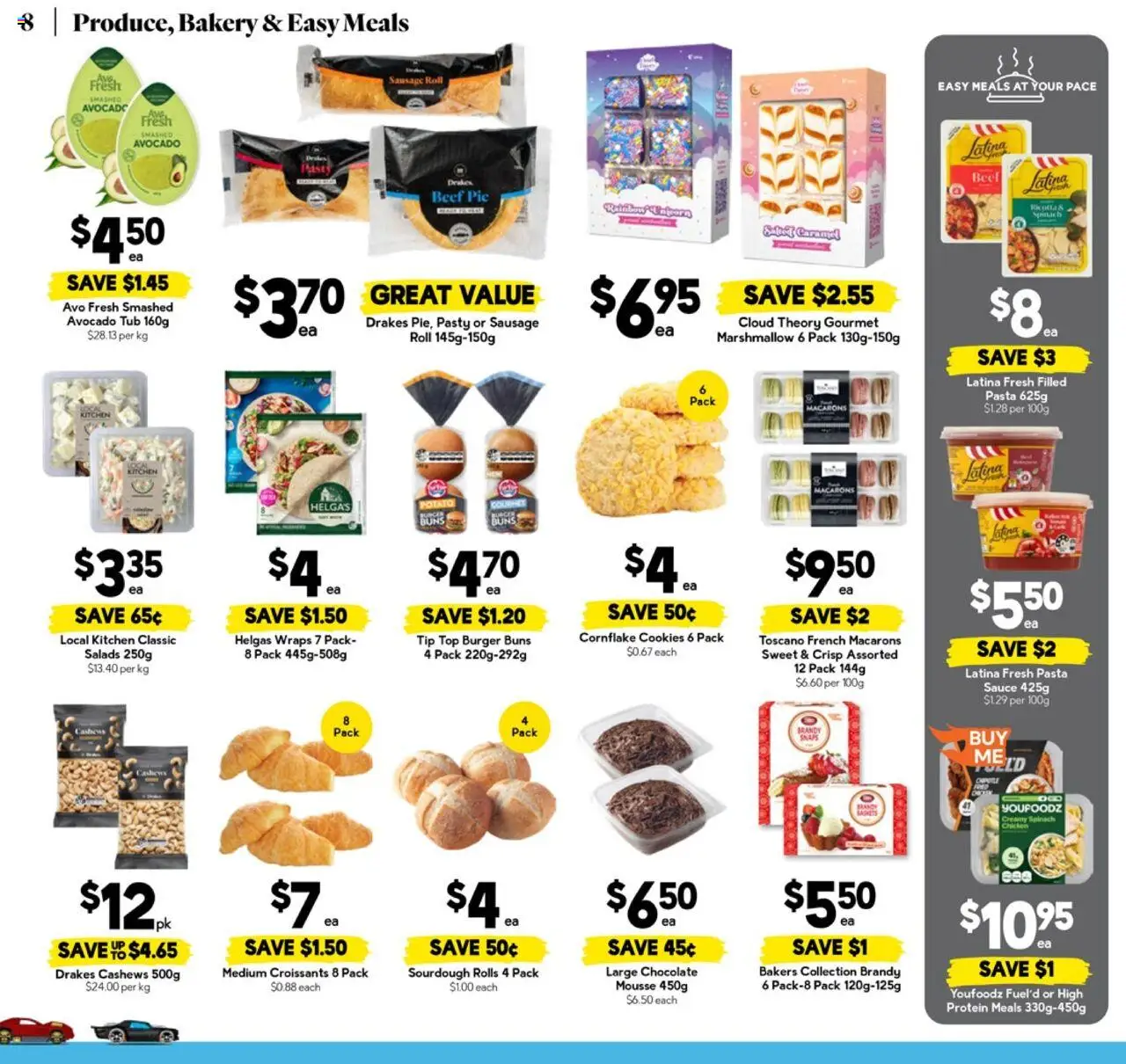 Drakes catalogue - valid from 22.10.2025 | Page: 8 | Products: Chocolate, Avocado, Spinach, Sauce