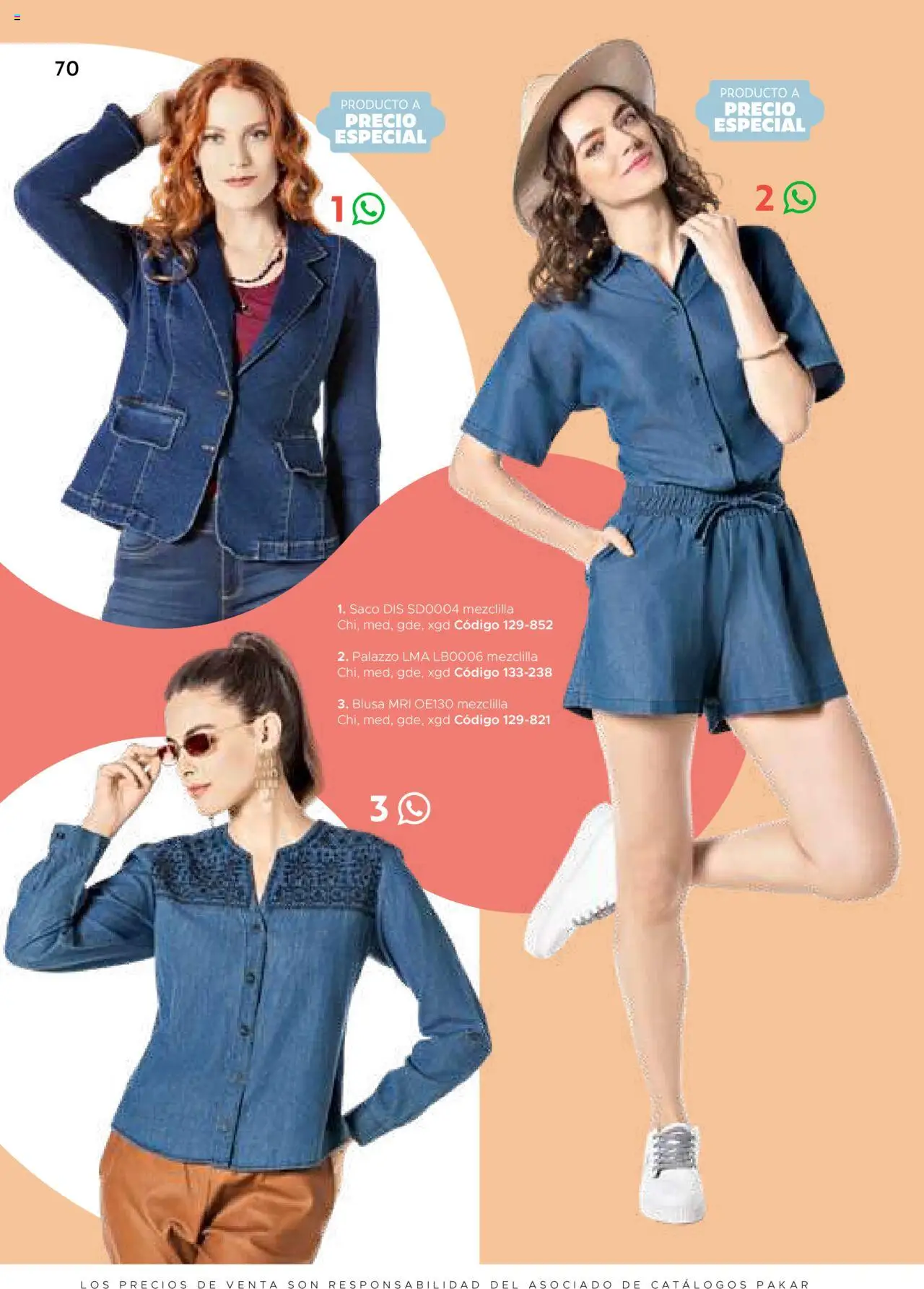 Nuevas ofertas de SC Pakar válidas en toda la República Mexicana desde el 24.07.2025. ¡Encuentra las mejores ofertas en SC Pakar Catálogo Ropa y Accesorios! | Página: 70 | Productos: Blusa, Palazzo