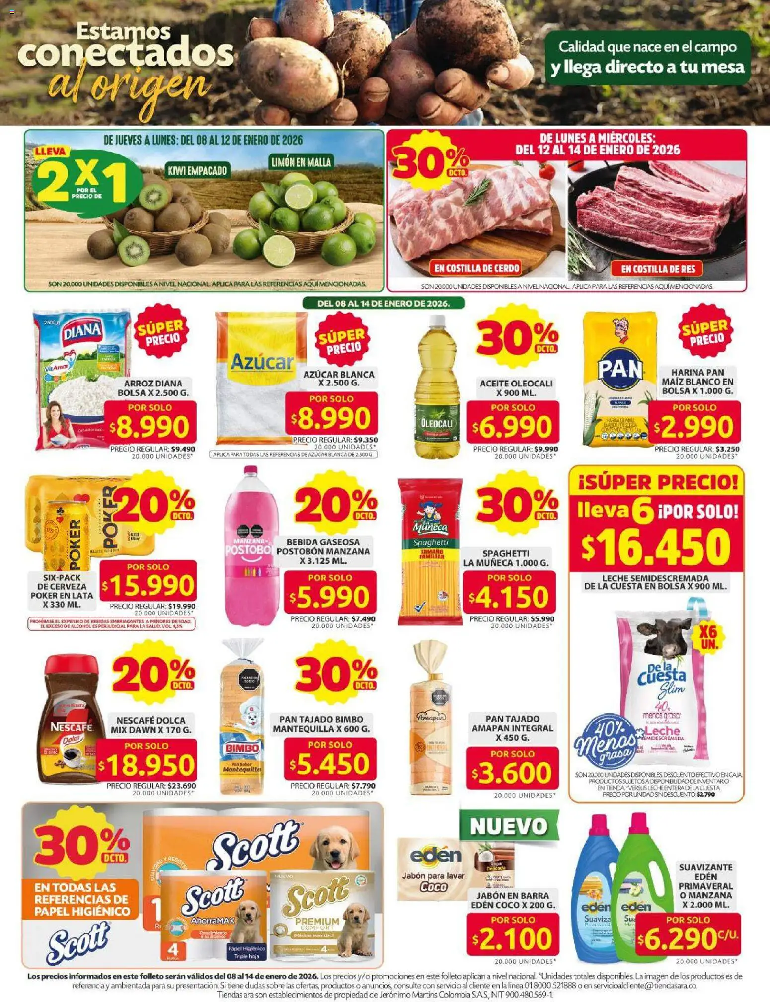 Ara revista - valida desde el 08.01.2026 | Página: 3 | Productos: Manzana, Jabón, Papel higiénico, Aceite