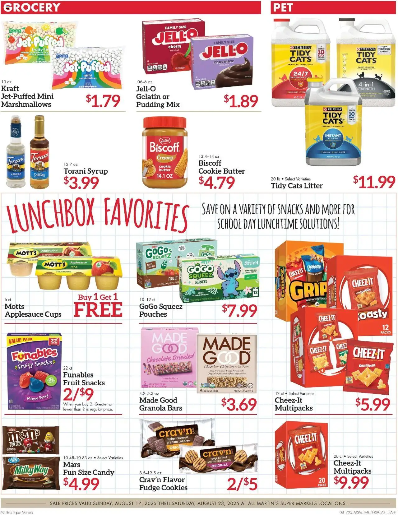 Martin’s Weekly Ad - valid from 17.08.2025 | Page: 9 | Products: Butter, Chocolate, Cookies, Chocolate Chip