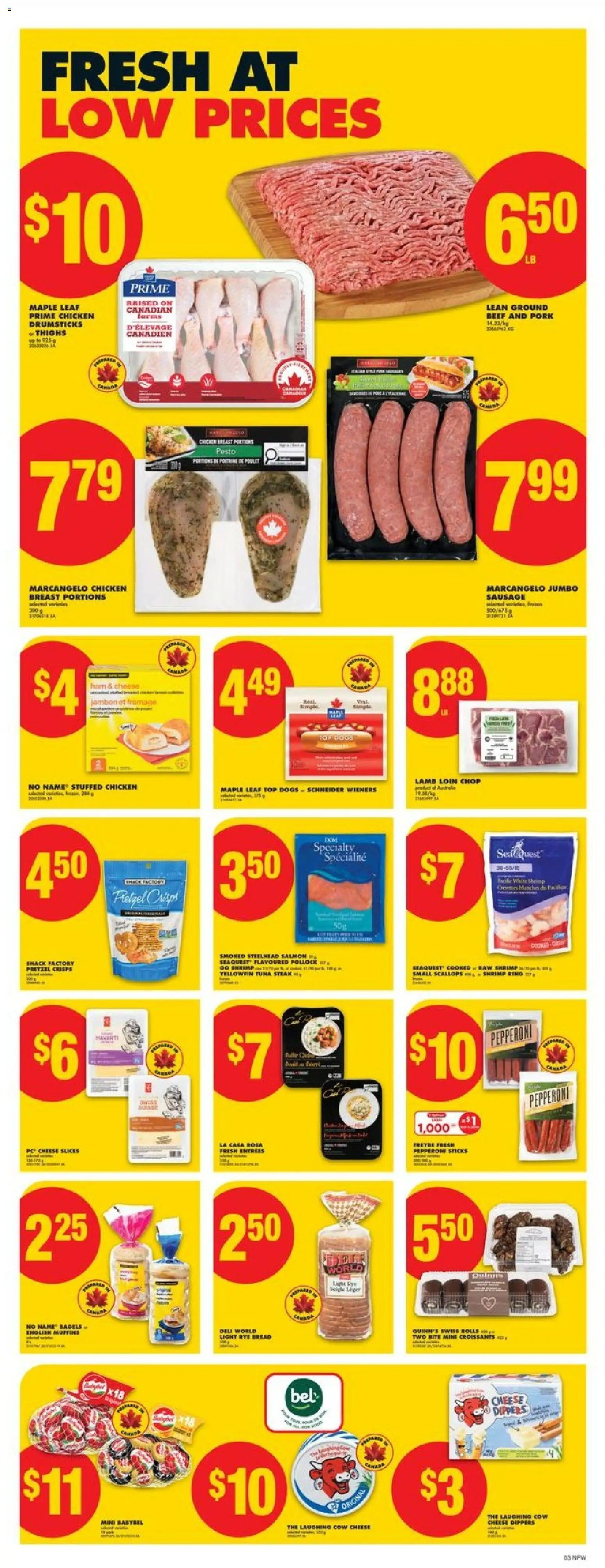No Frills flyer valid from 22.01.2026 | Page: 3 | Products: Beef, PC, Cheese, Chicken