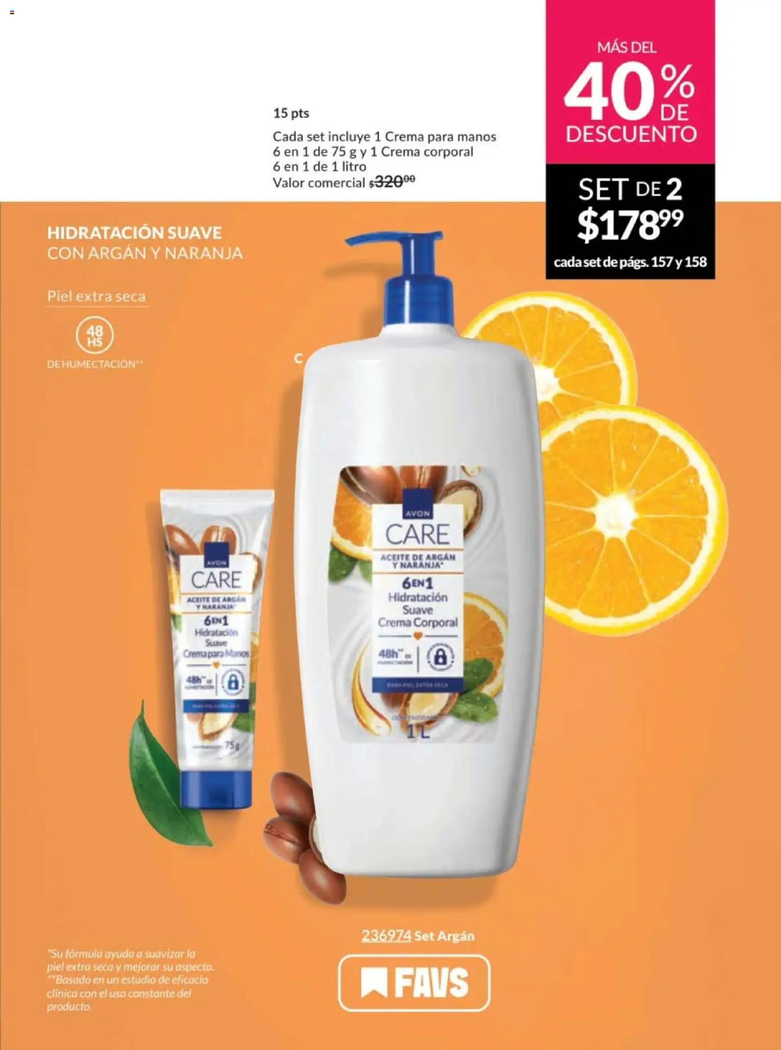 Nuevas ofertas de AVON válidas en toda la República Mexicana desde el 10.01.2026. ¡Encuentra las mejores ofertas en AVON campaña 2 2026! | Página: 151 | Productos: Crema, Aceite, Crema corporal