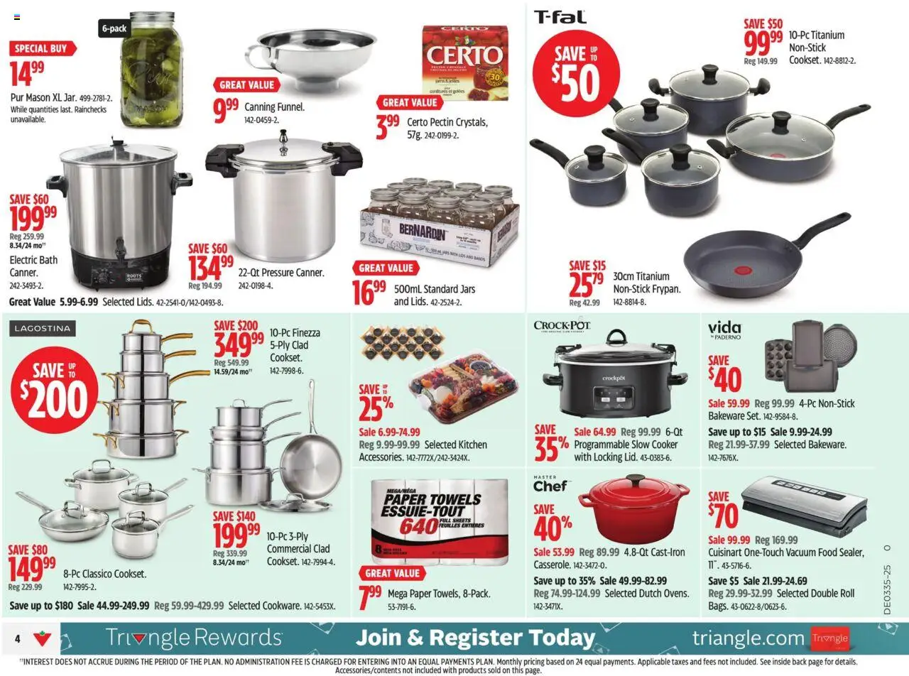 Canadian Tire flyer valid from 22.08.2025 | Page: 4 | Products: Cooker, Bath