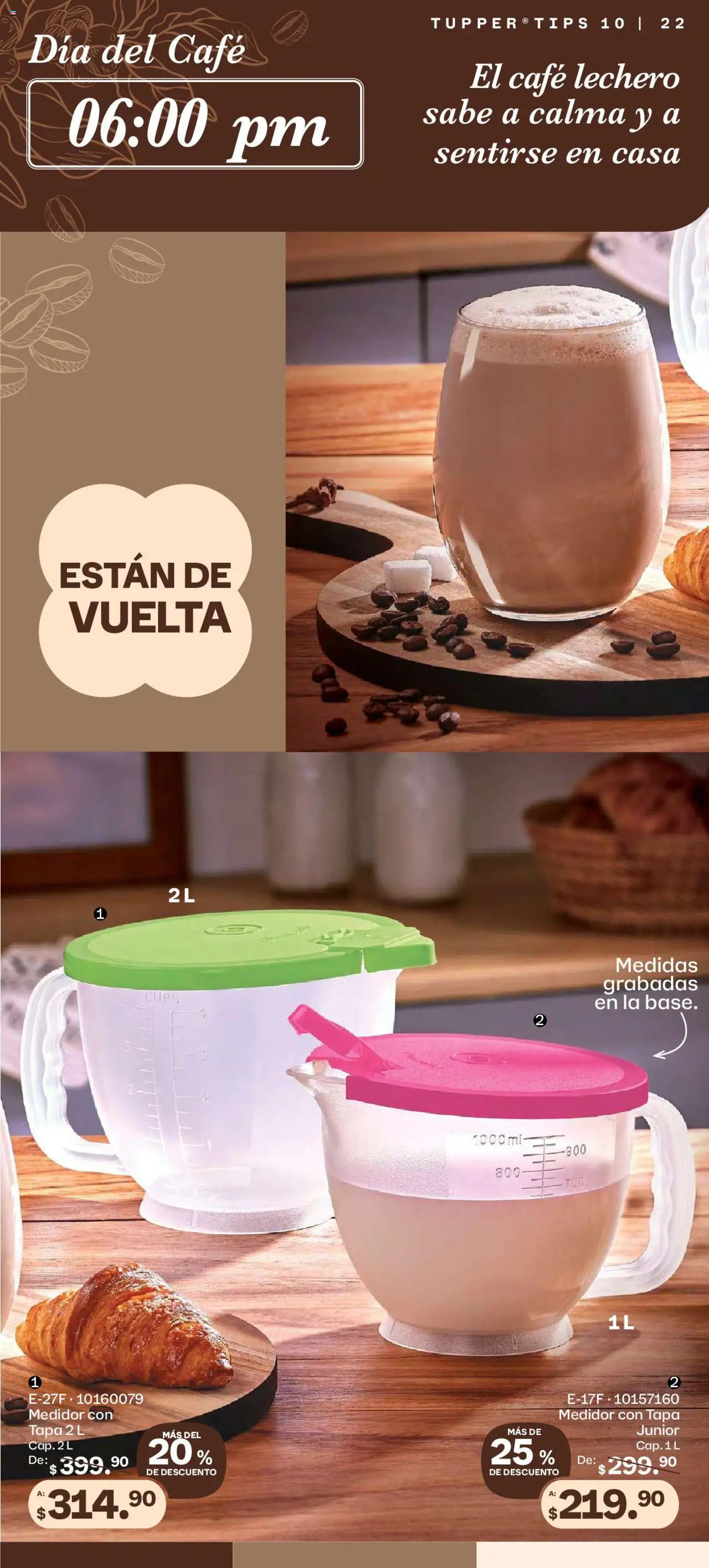 Nuevas ofertas de Tupperware válidas en toda la República Mexicana desde el 08.09.2025. ¡Encuentra las mejores ofertas en Tupperware - Catálogo! | Página: 22 | Productos: Café, Tupper