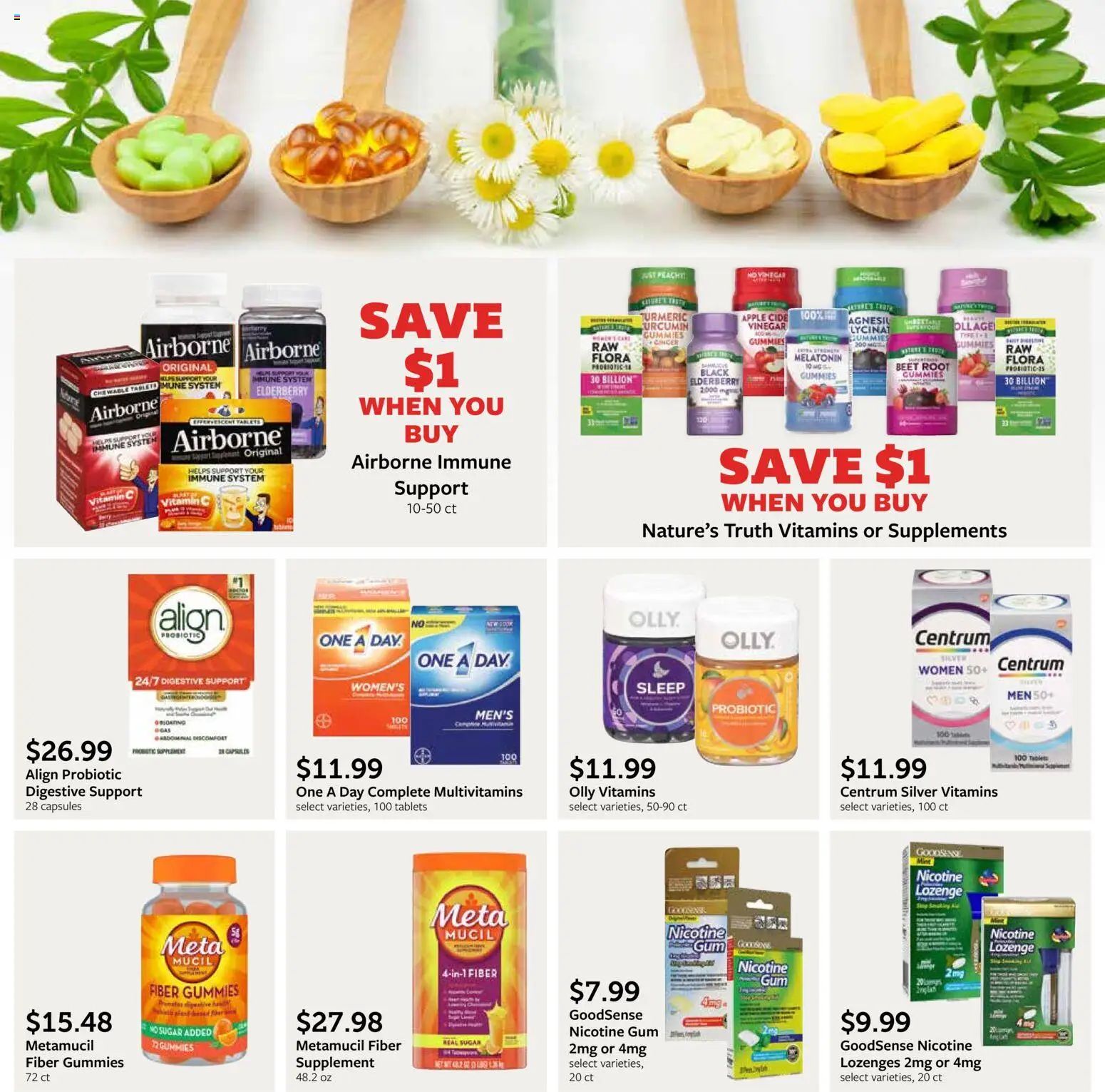Fareway Monthly Ad - valid from 29.12.2025 | Page: 42 | Products: Vitamin, Turmeric, Melatonin, Sugar