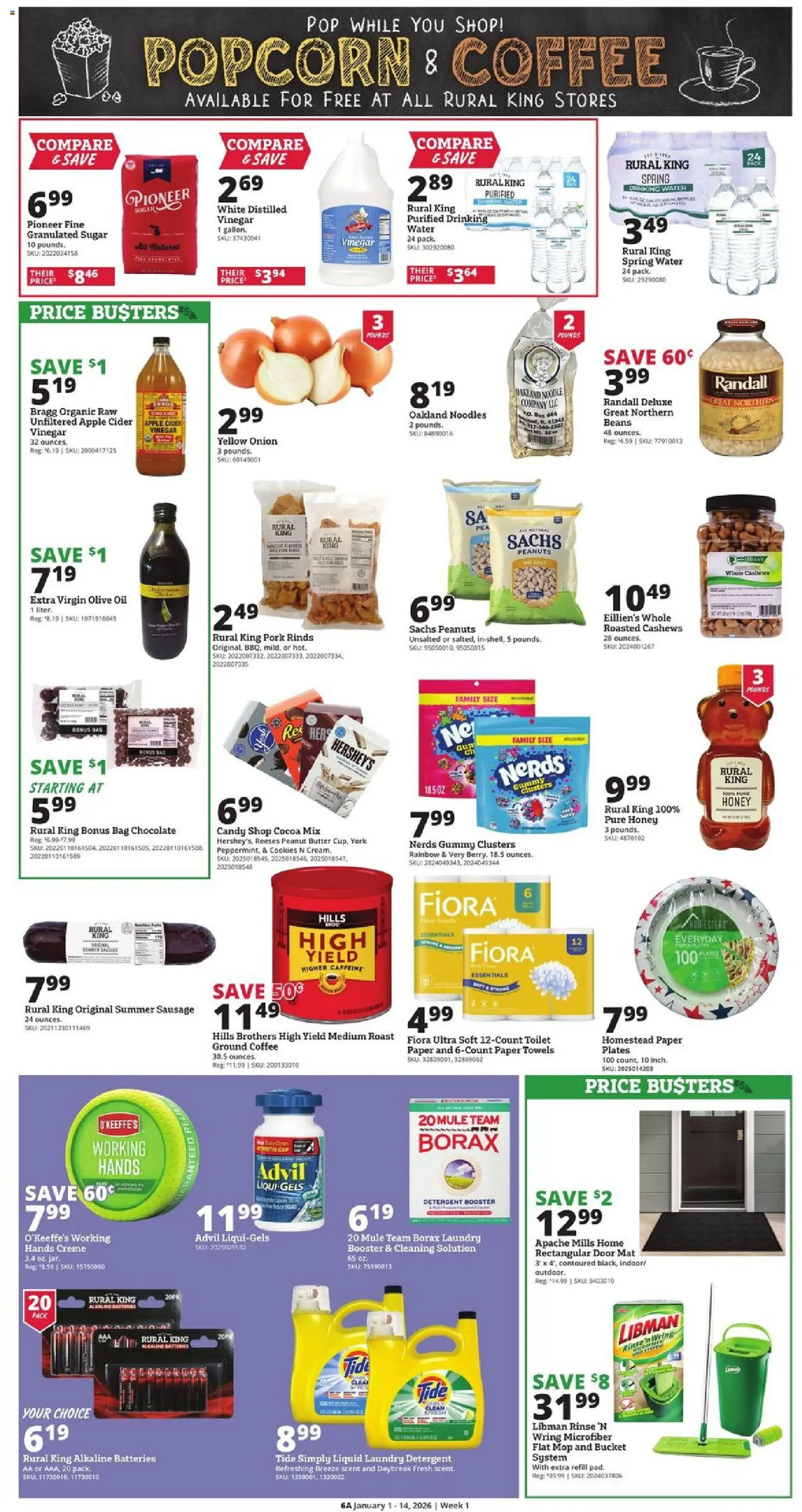 Rural King Weekly Ad - valid from 01.01.2026 | Page: 6 | Products: Ring, Oil, Coffee, Sugar