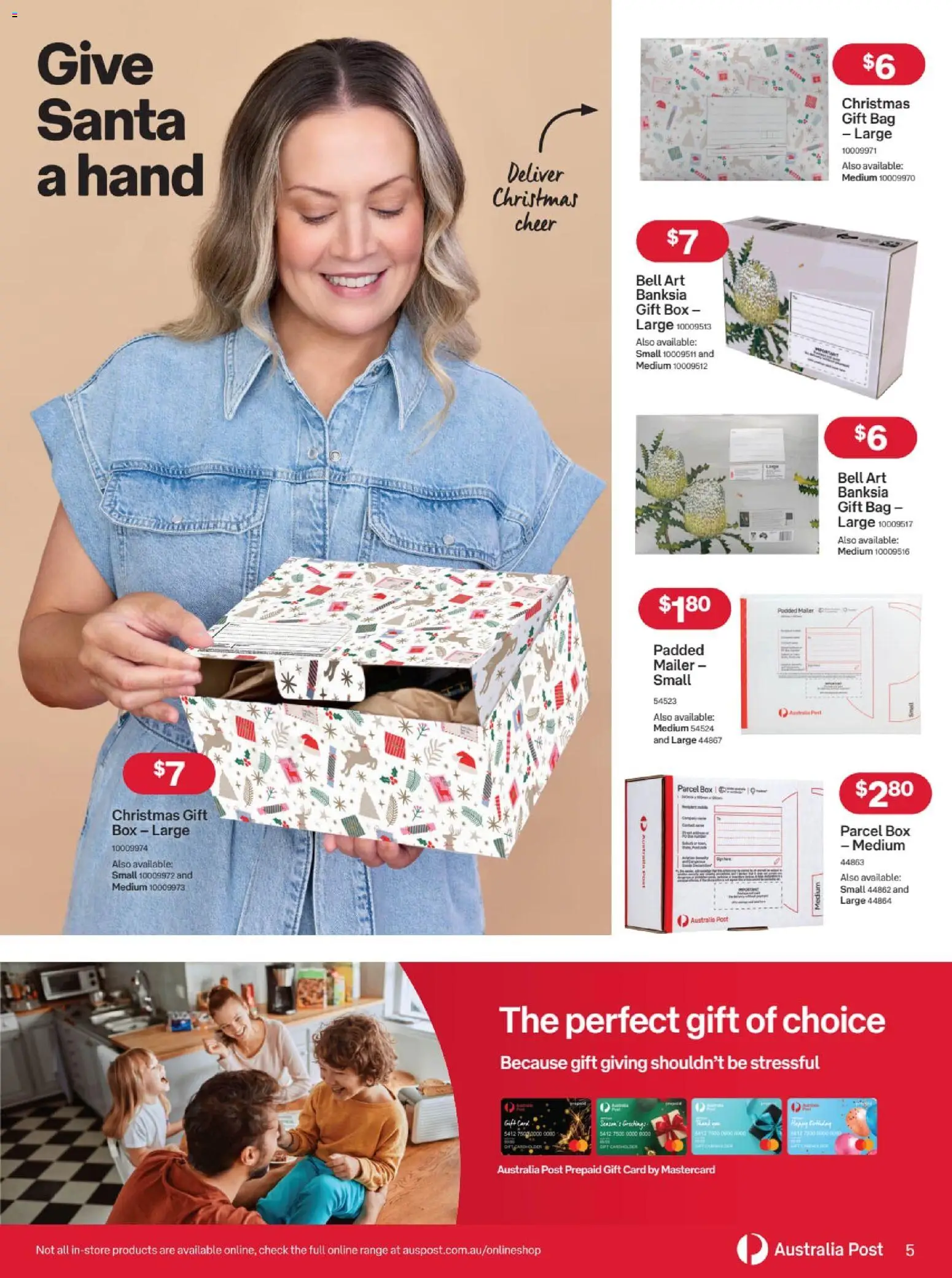 Australia Post catalogue - valid from 15.10.2025 | Page: 5 | Products: Box, Bag