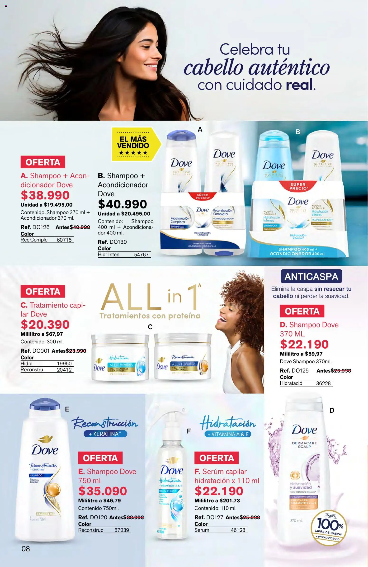 Leonisa revista - valida desde el 16.03.2026 | Página: 8 | Productos: Serum, Shampoo, Acondicionador