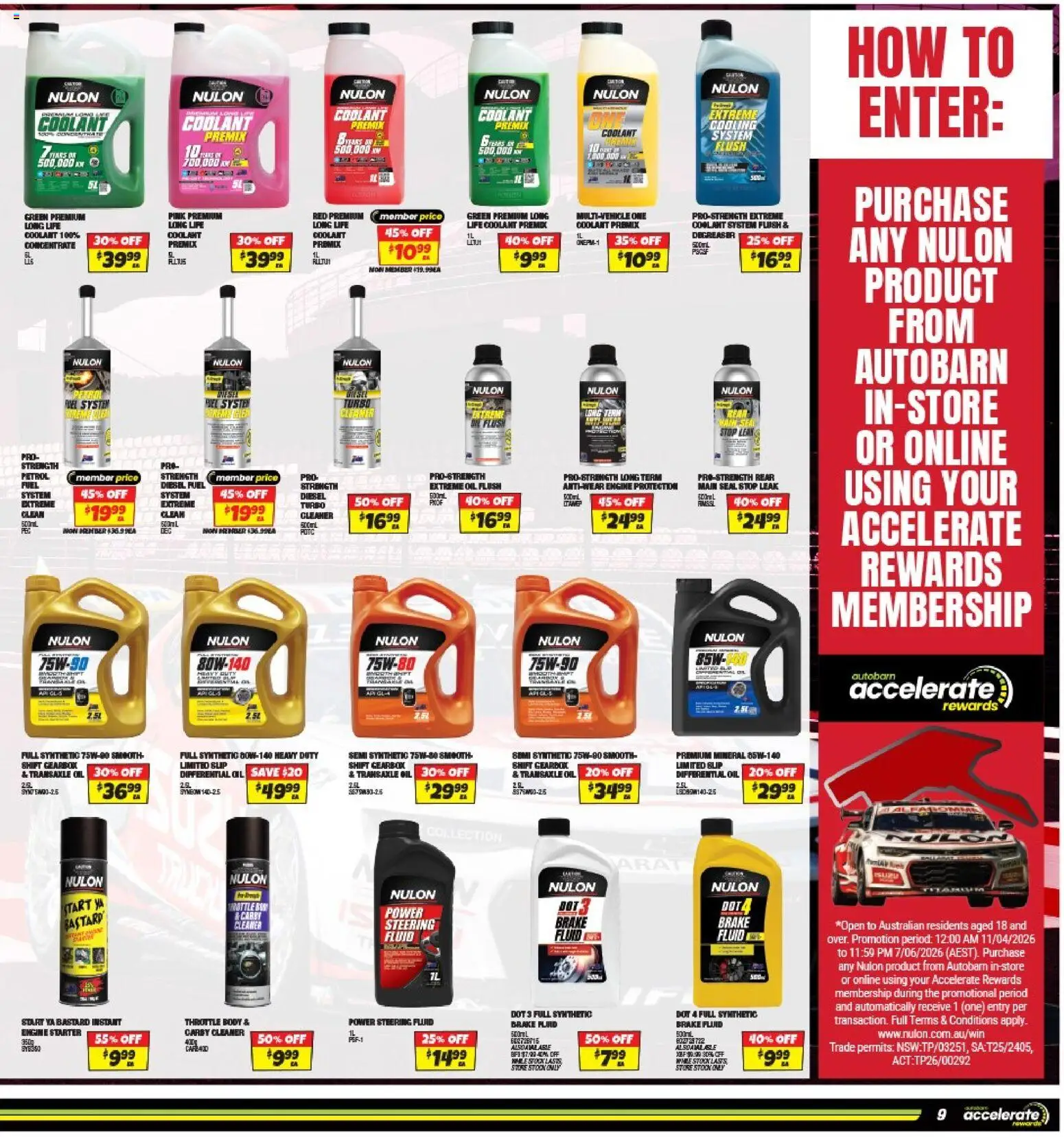 Autobarn catalogue - valid from 15.04.2026 | Page: 9 | Products: Cleaner, Oil, Slip