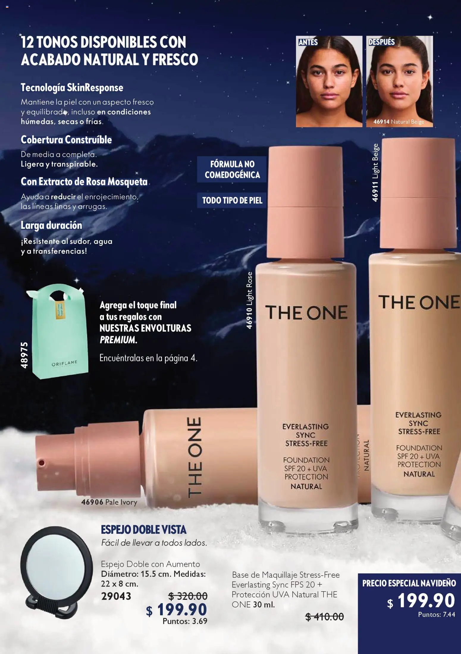 Nuevas ofertas de Oriflame válidas en toda la República Mexicana desde el 06.12.2025. ¡Encuentra las mejores ofertas en Oriflame campaña 12 2025! | Página: 42 | Productos: Base de maquillaje, Agua, Uva, Espejo