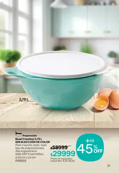 Vista previa Tupperware - Campaña 17/2025 válido desde el 13.10.2025 | Página: 26 | Productos: Bowl